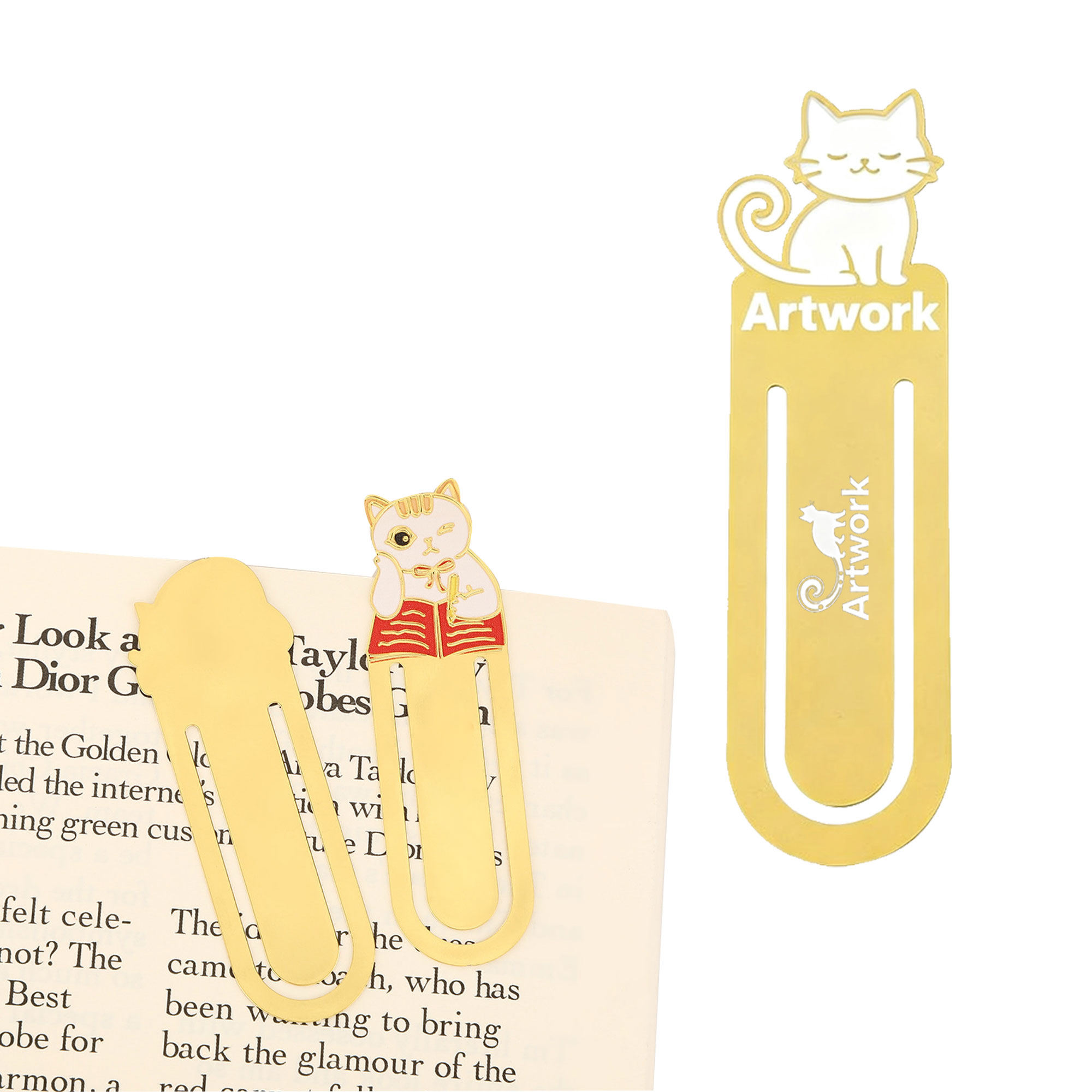 Brass Baked Paint Souvenir Bookmark 2