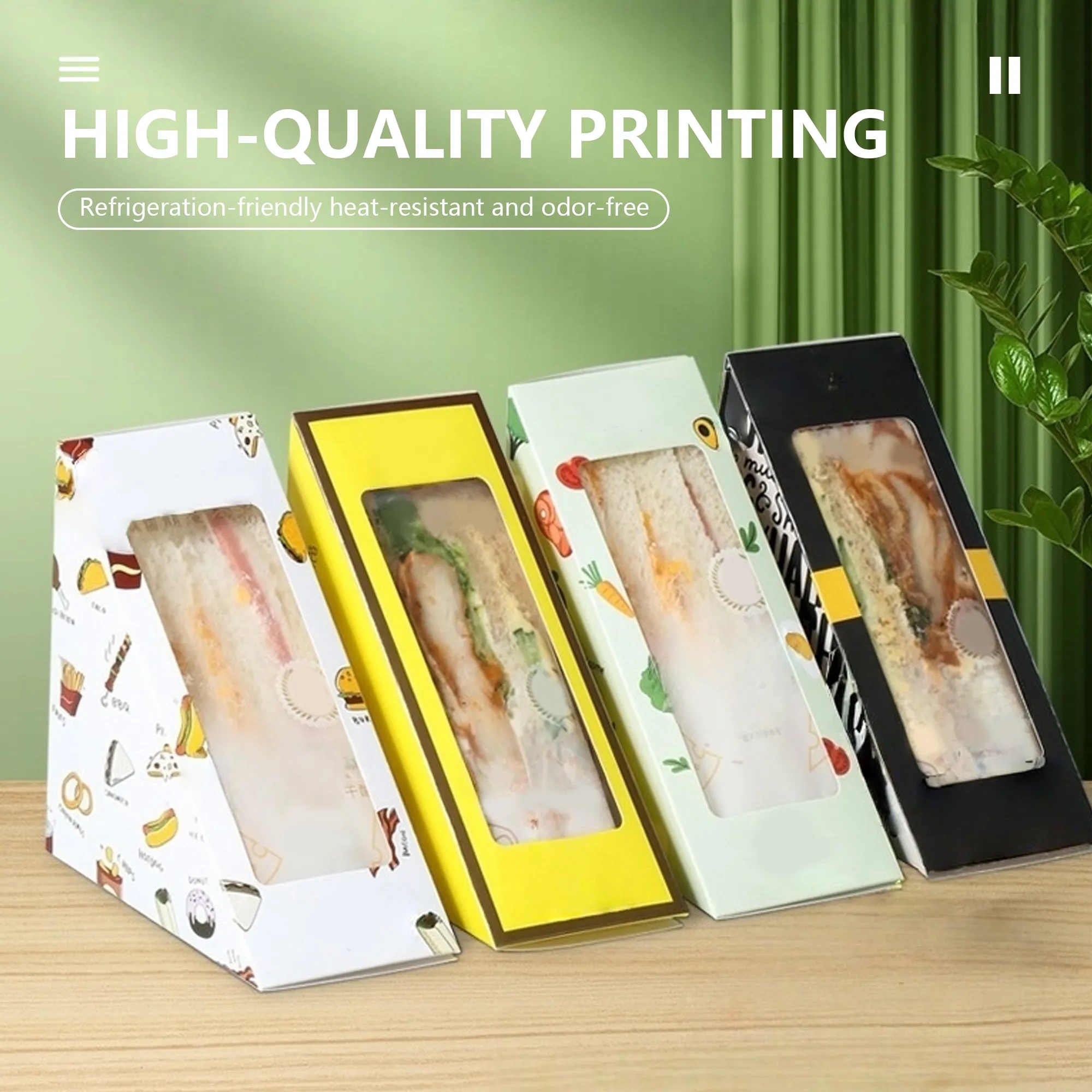 Triangular Sandwich Box With Plastic Window 3