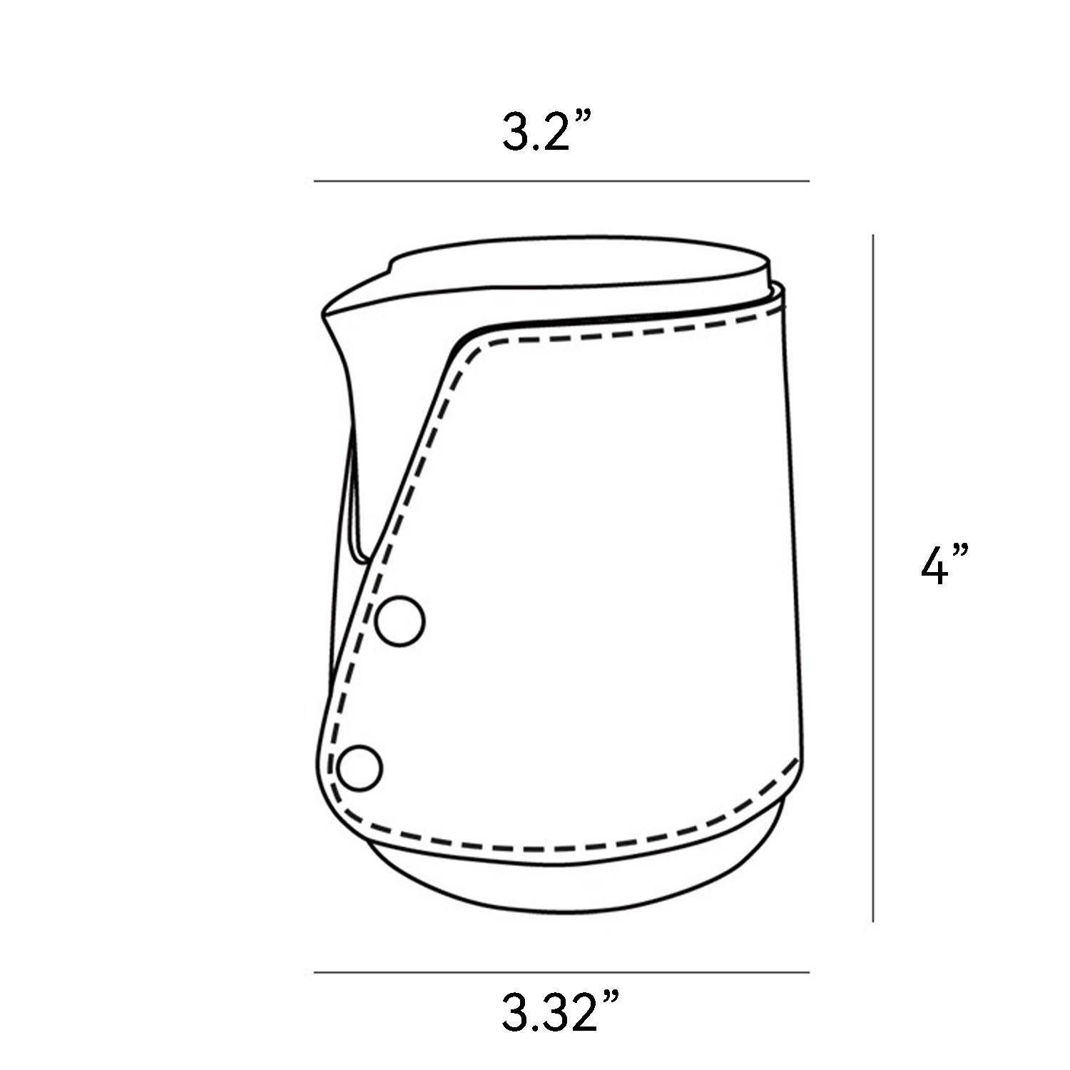 Stainless Steel Milk Frothing Pitcher with Leather Cover 3