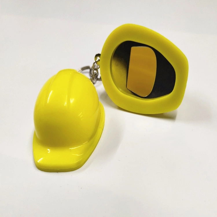 Construction Hat Bottle Opener Keychain 6