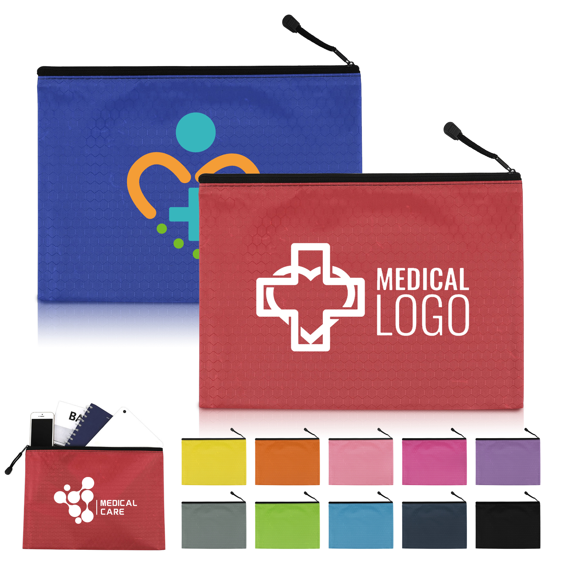 A4 Size Document Holder Zipper Organizer Pouch 15