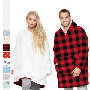 Reversible Weart Blanket Hoodies, custom hoodie or sweatshirt with logo imprint 2