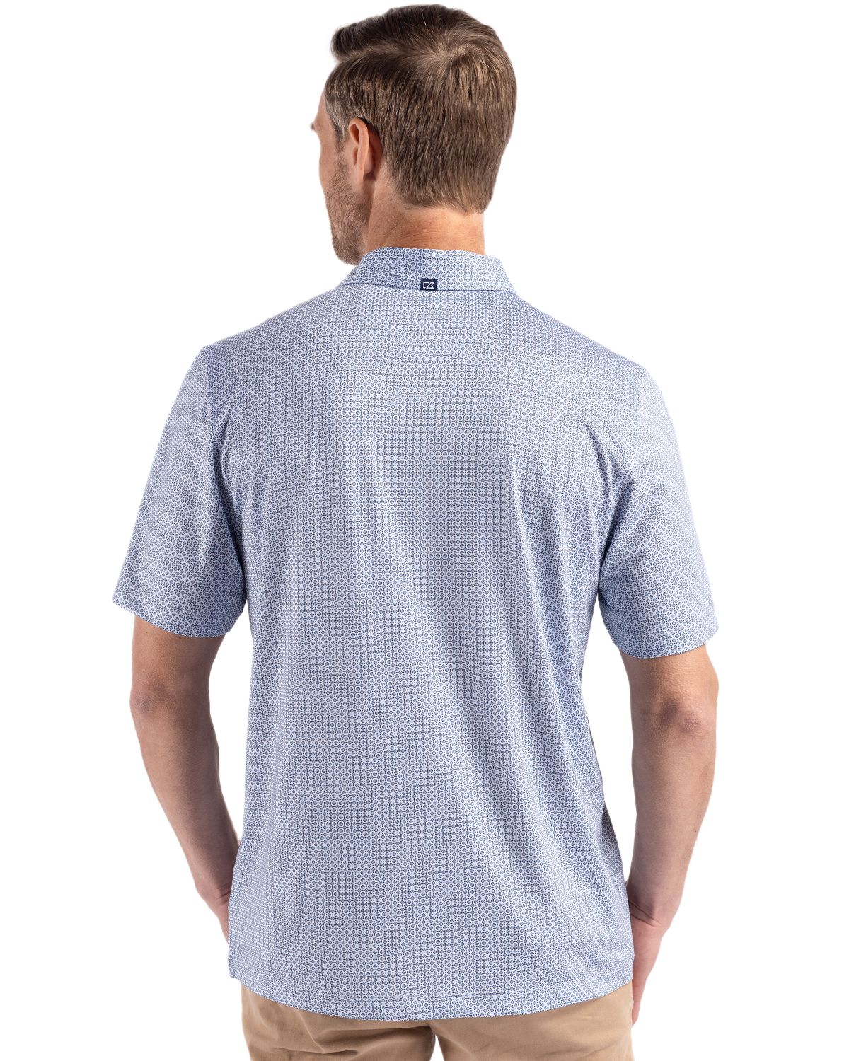 Cutter & Buck Pike Recycled Diamond Dot Print Mens Polo 22