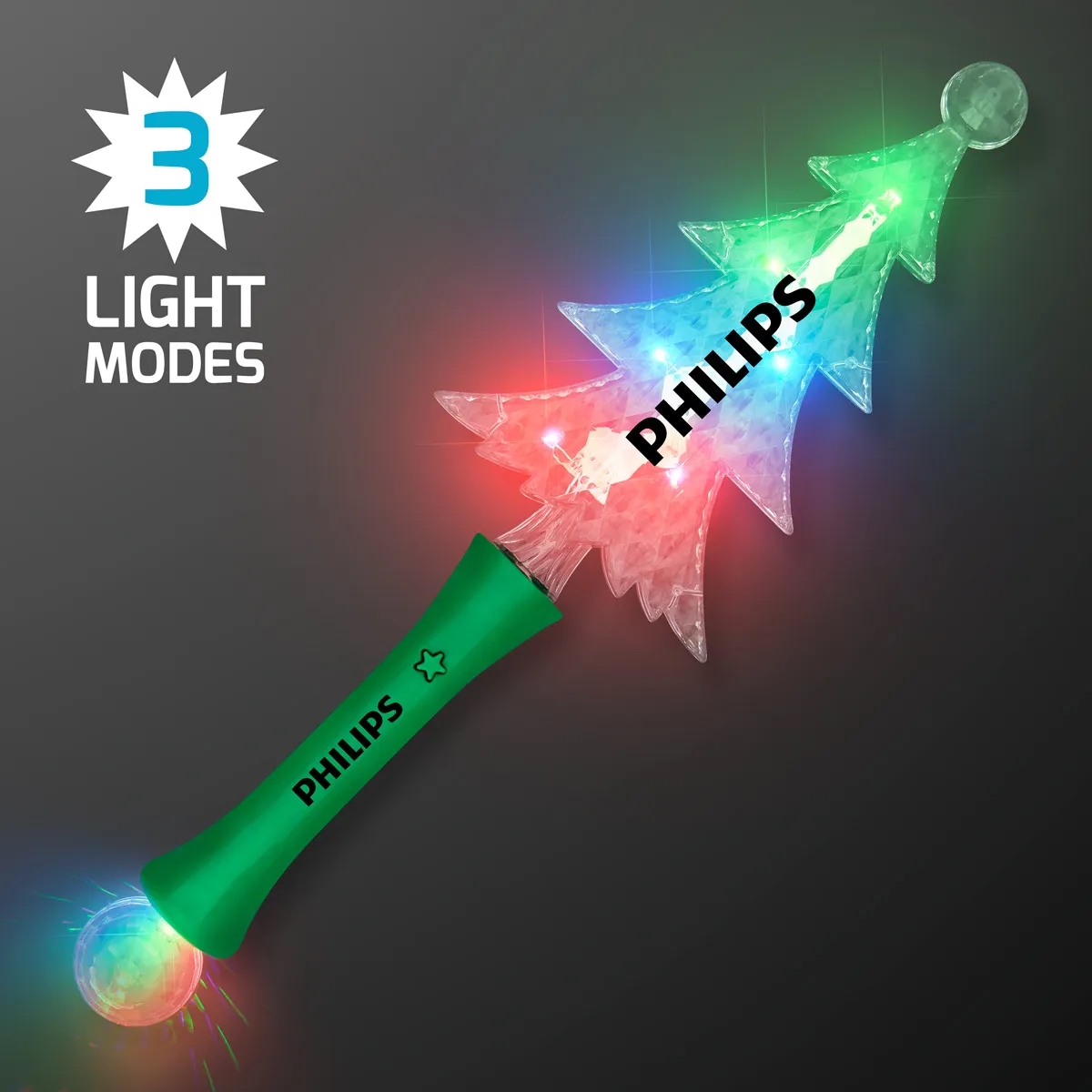 Light Up Christmas Tree Crystal Wand 3