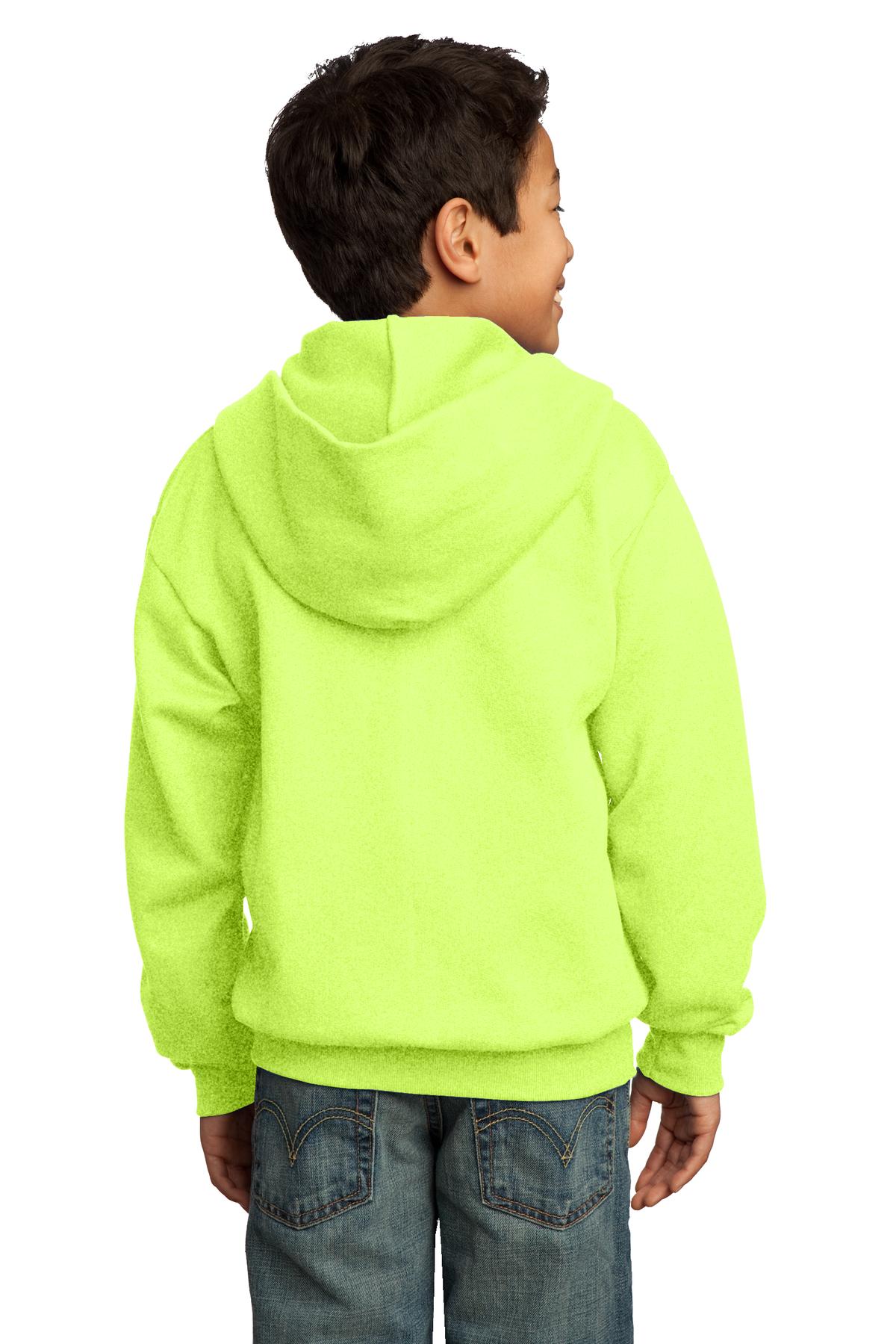 Port & Company® Youth Core Fleece Full-Zip Hooded Sweatshirt 110
