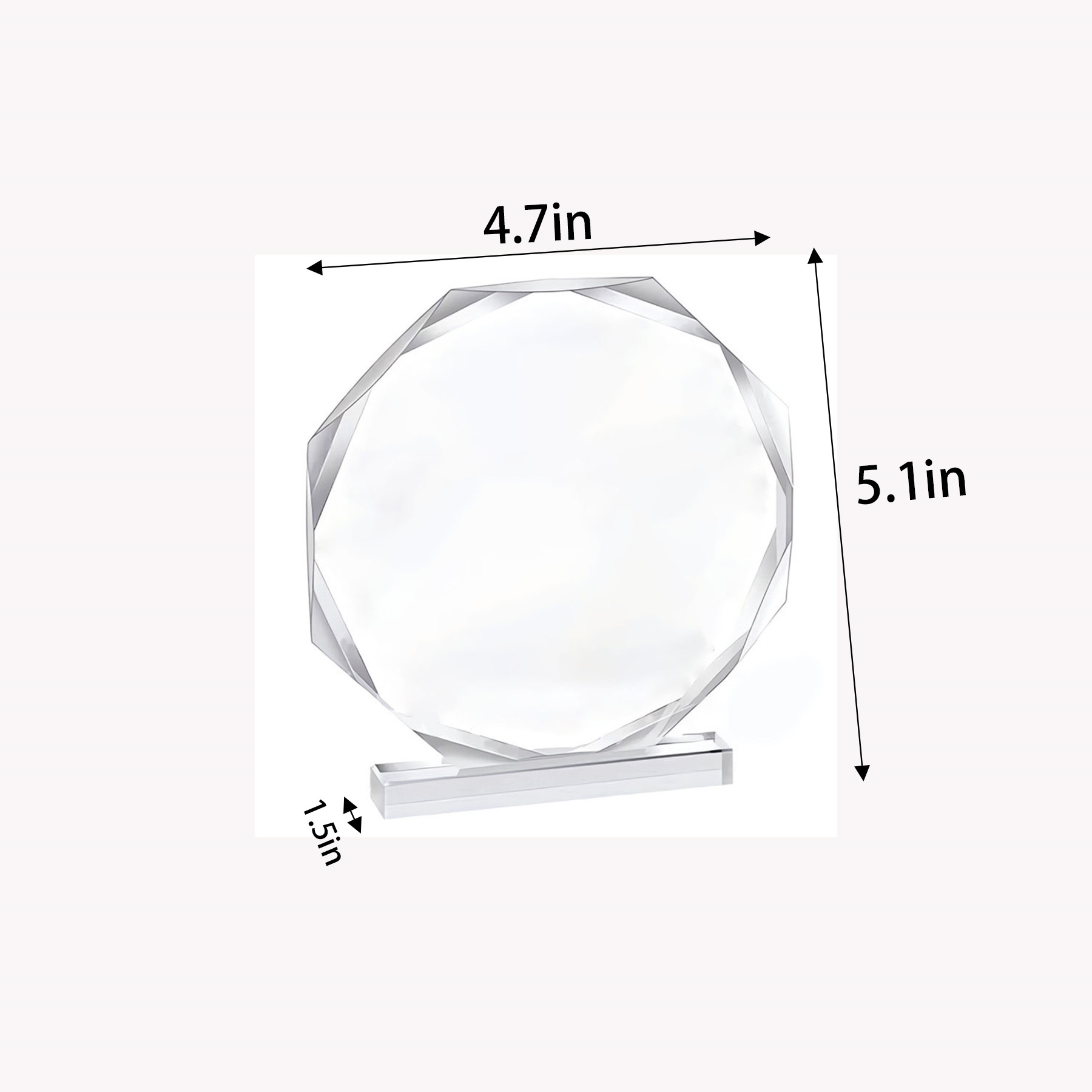 Round Acrylic Trophy 1