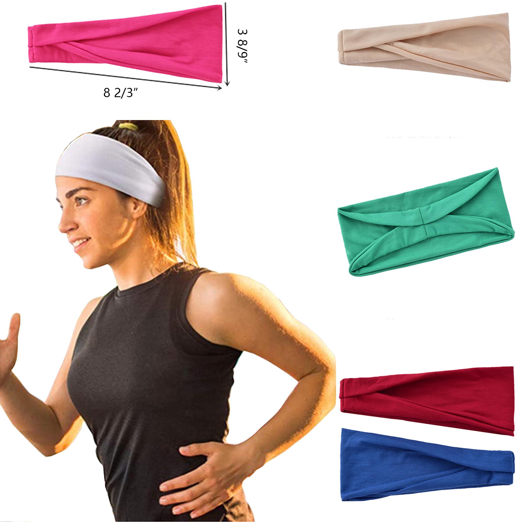 Polyester Yoga Headbands / Hairbands 1