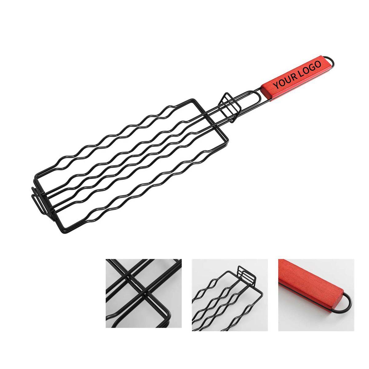 Durable Iron Grill Basket for Outdoor Barbecues 2