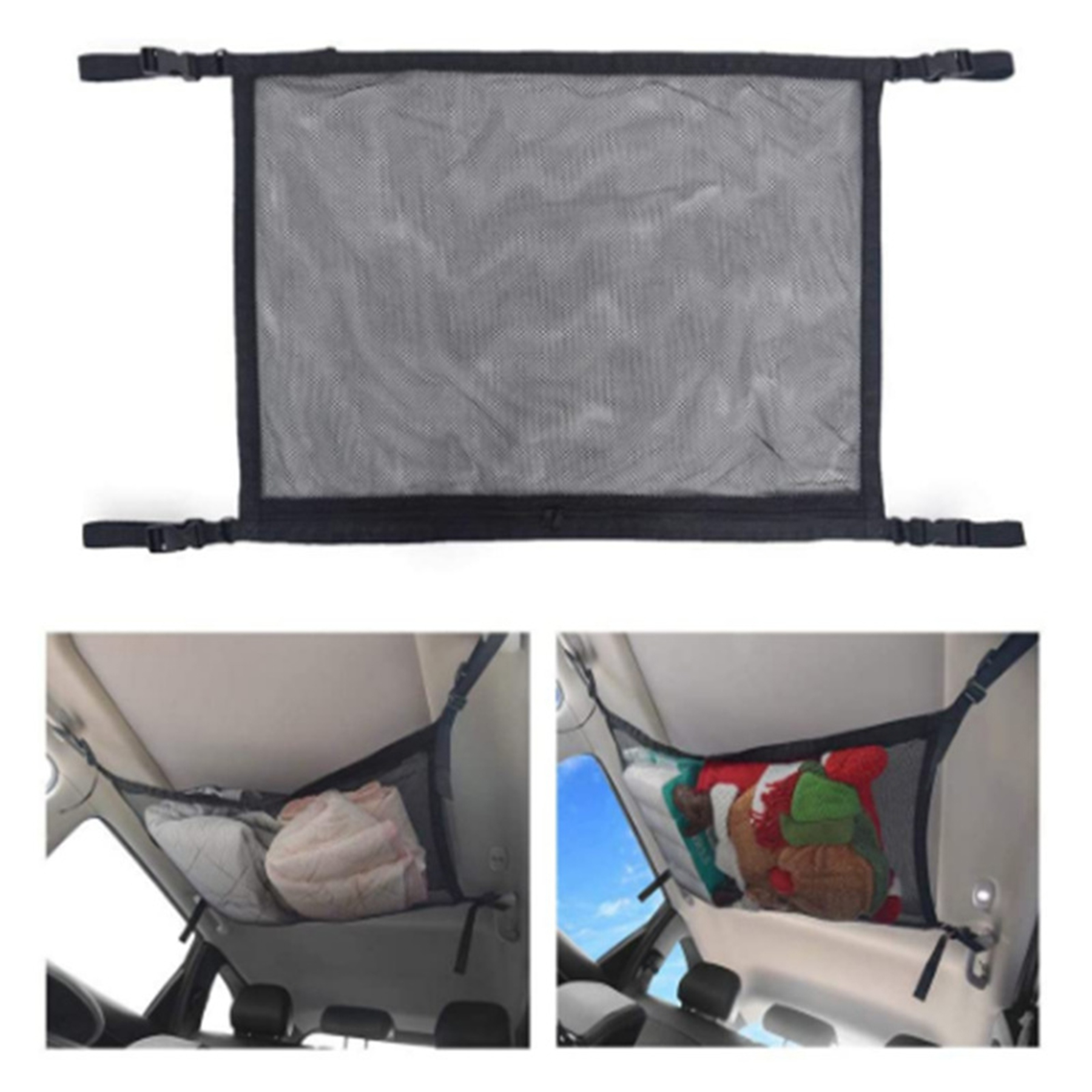 Car Ceiling Storage Hanging Net Pocket 5