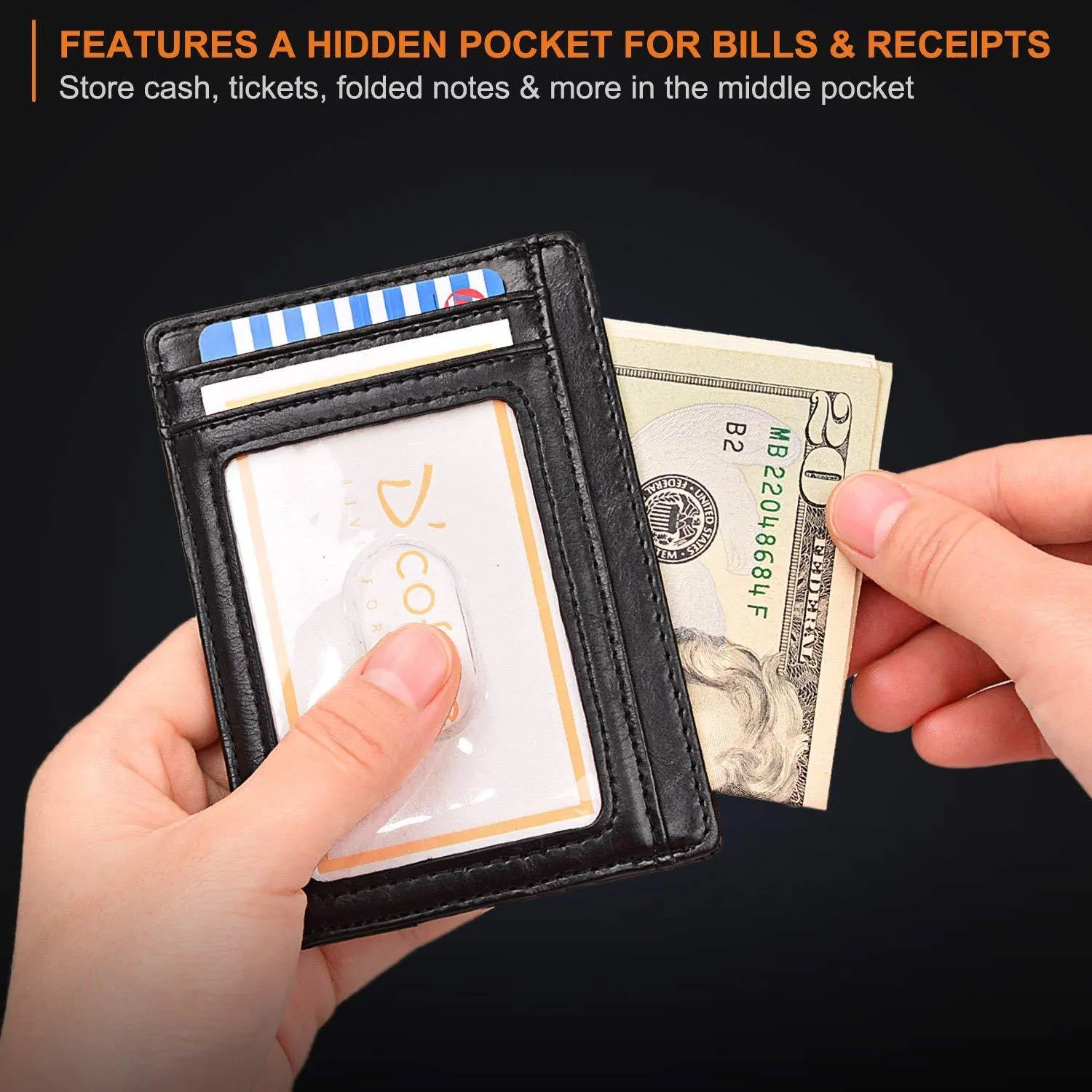 RFID Blocking Front Pocket Wallet 5