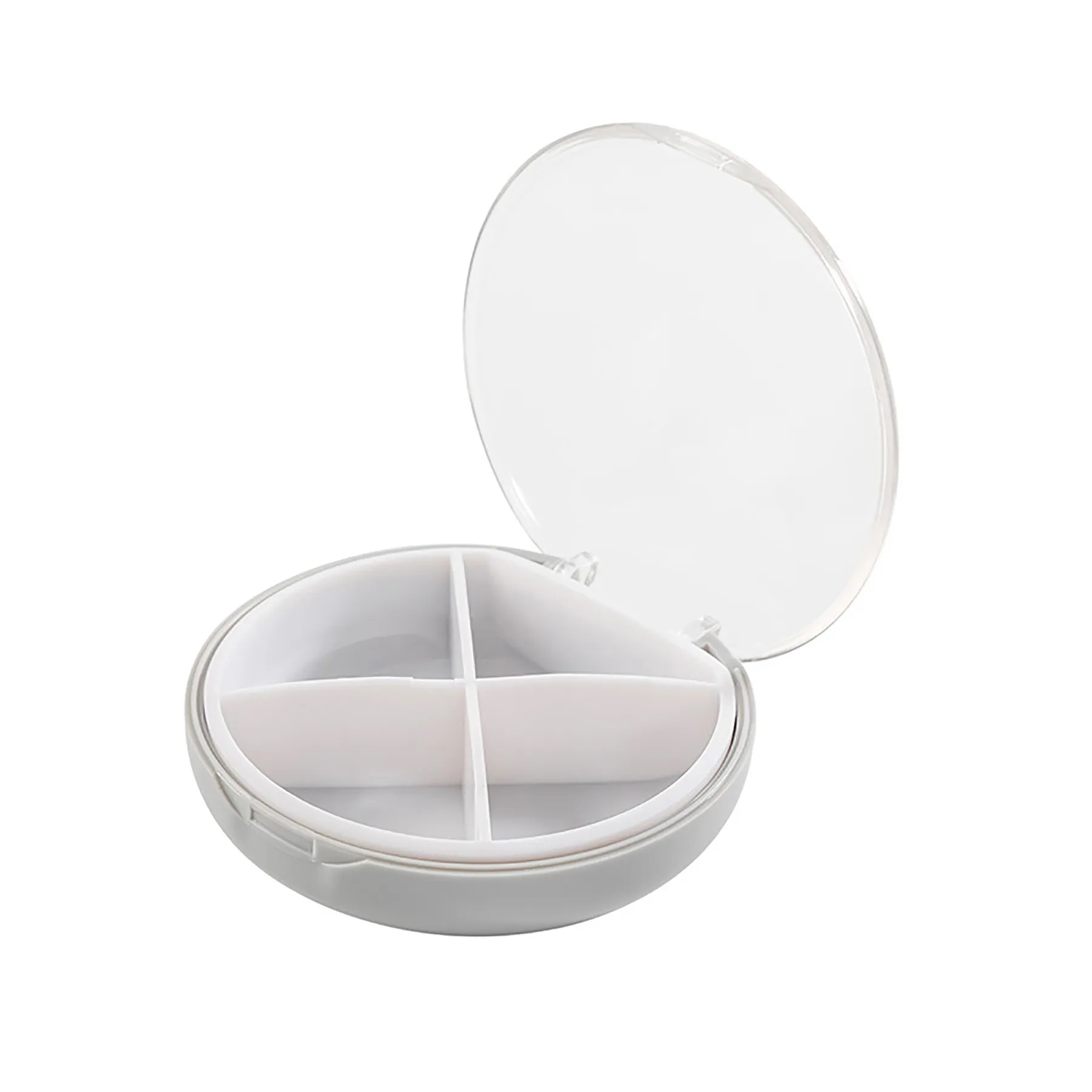 4 Compartments Travel Pill Organizer Portable Tablet Case 4