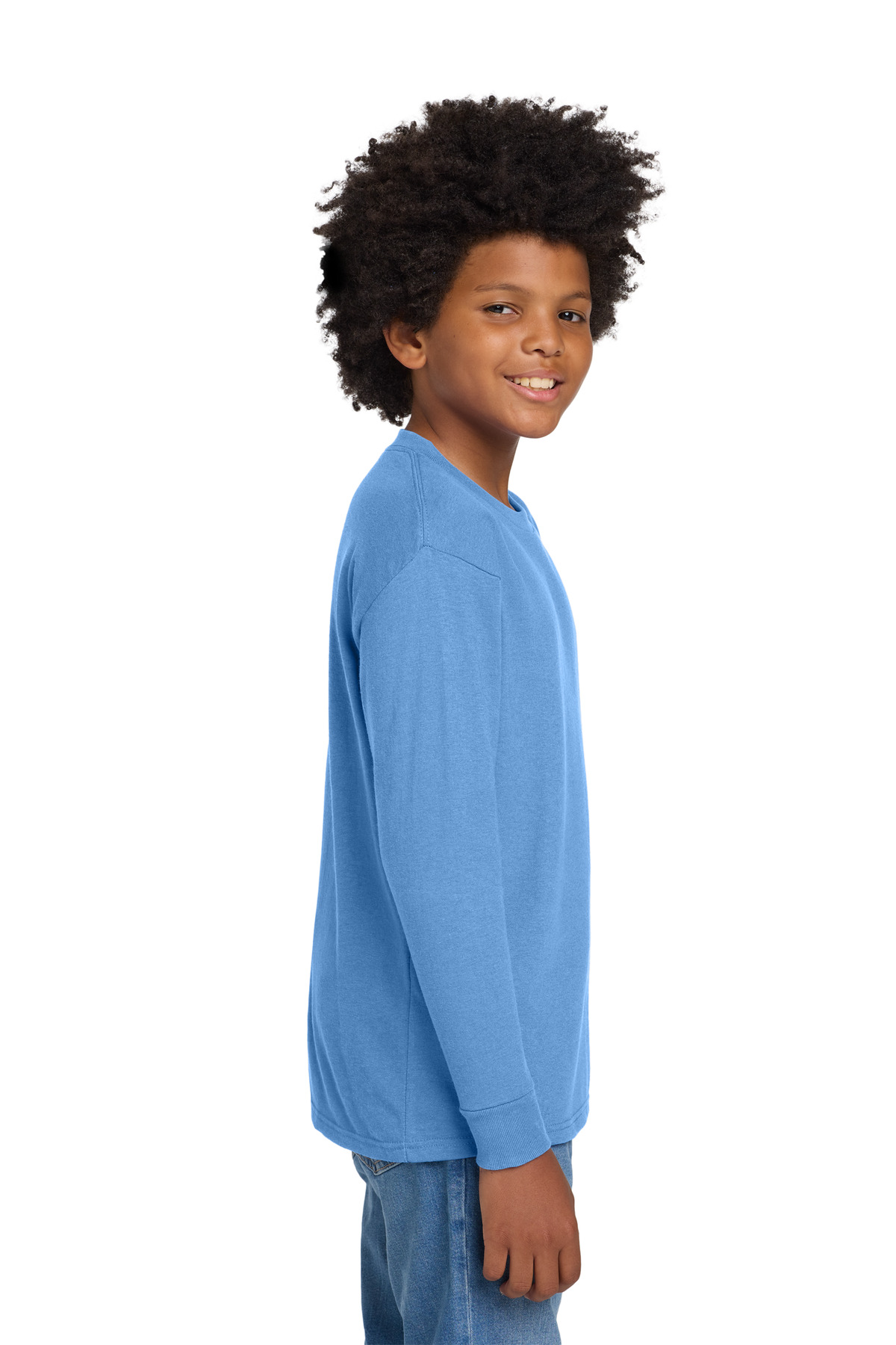 Gildan Youth Heavy Cotton 100% Cotton Long Sleeve T-Shirt. 5400B 1