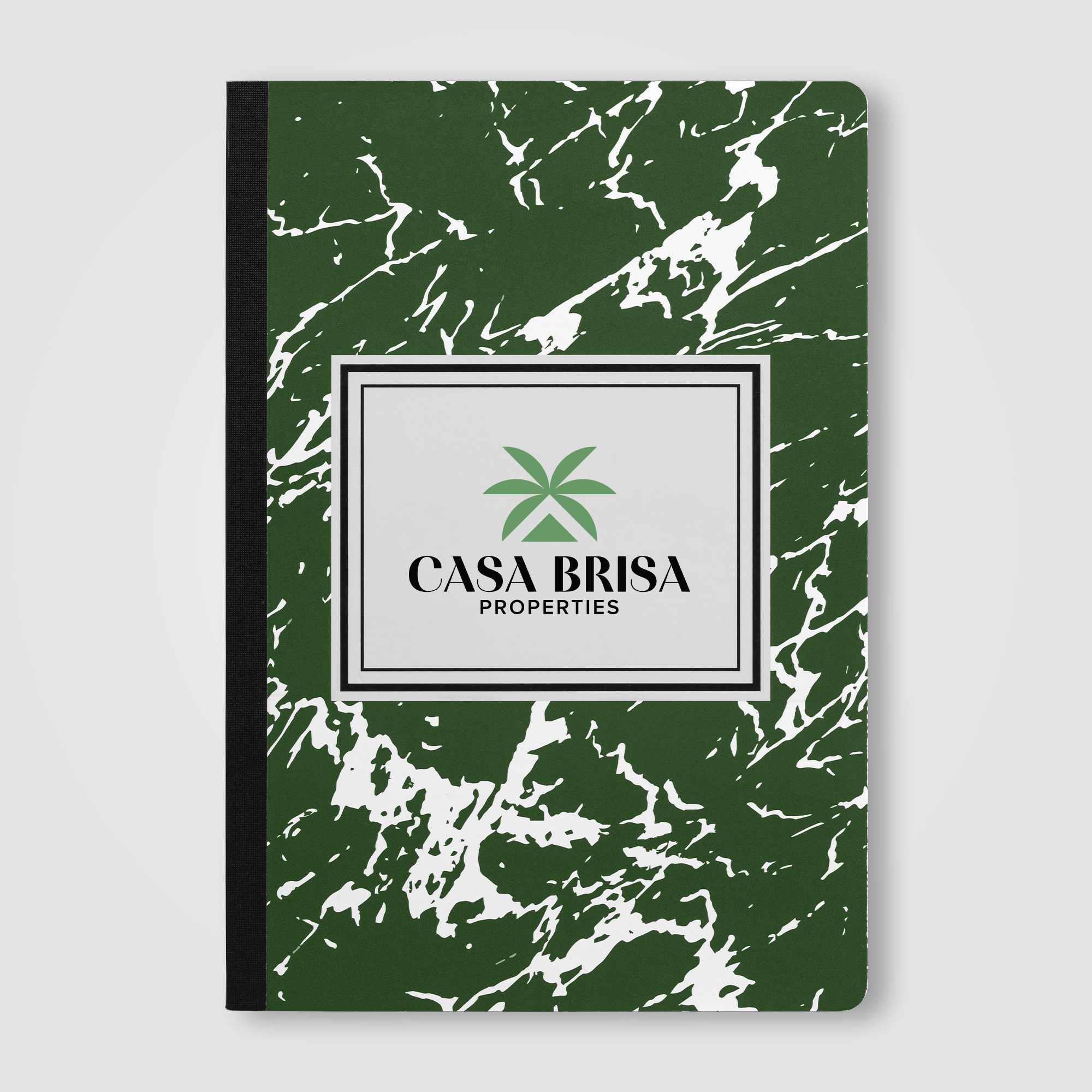 Slate FSC Paper Marble Hardcover Composition Notebook – A5 1