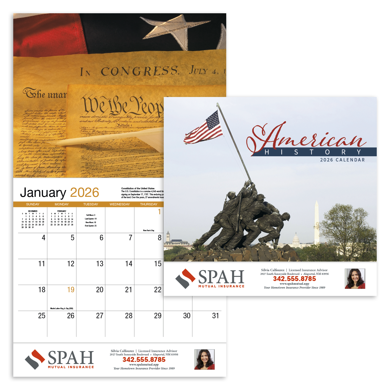 HotLine® Products American History Appointment Calendar - Stapled 1
