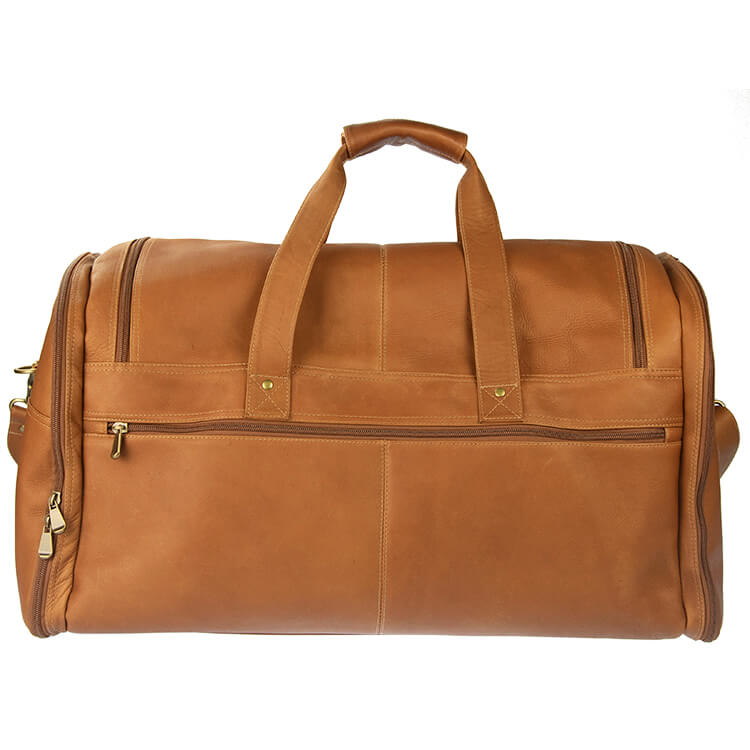 Mendoza - Large Leather Duffle Bag with U-Shape Zipper 7
