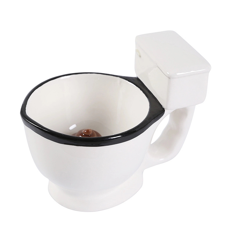 Custom 9.5 oz Ceramic Funny Toilet Mug 6