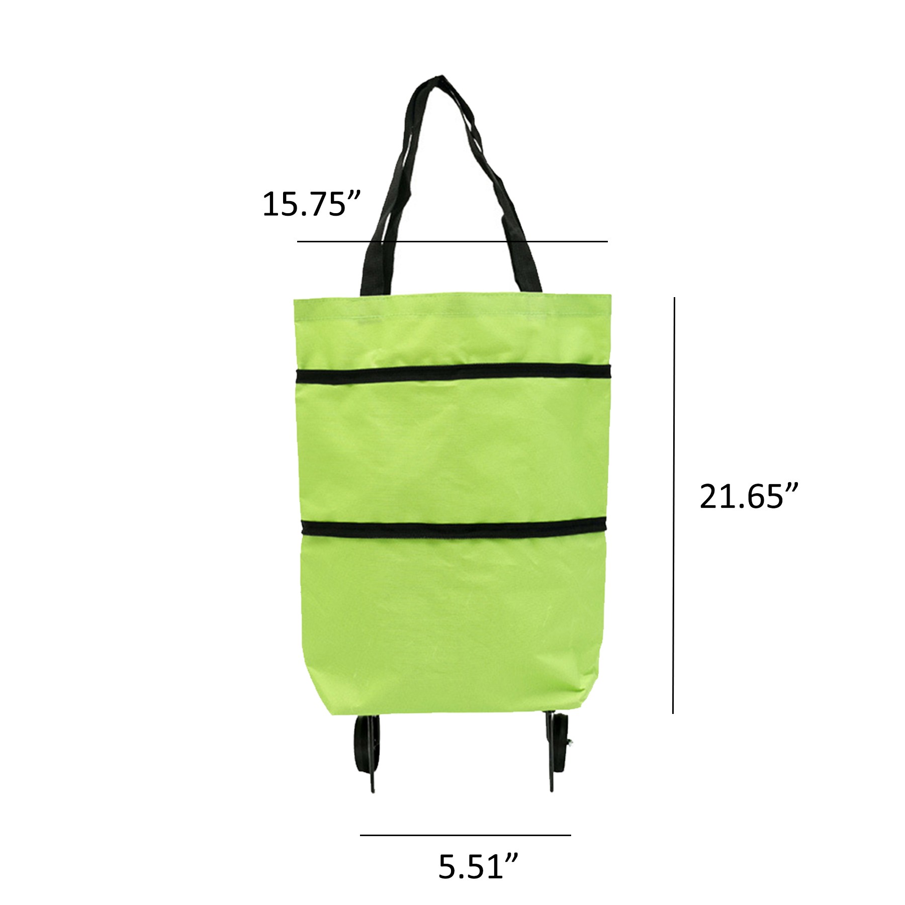Foldable Shopping Bag With Wheels 2