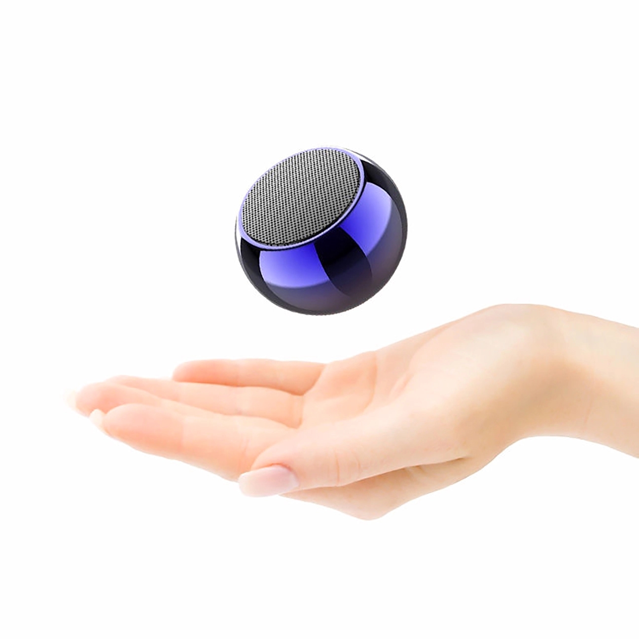 Mini Metallic Wireless Portable Round Speakers 4