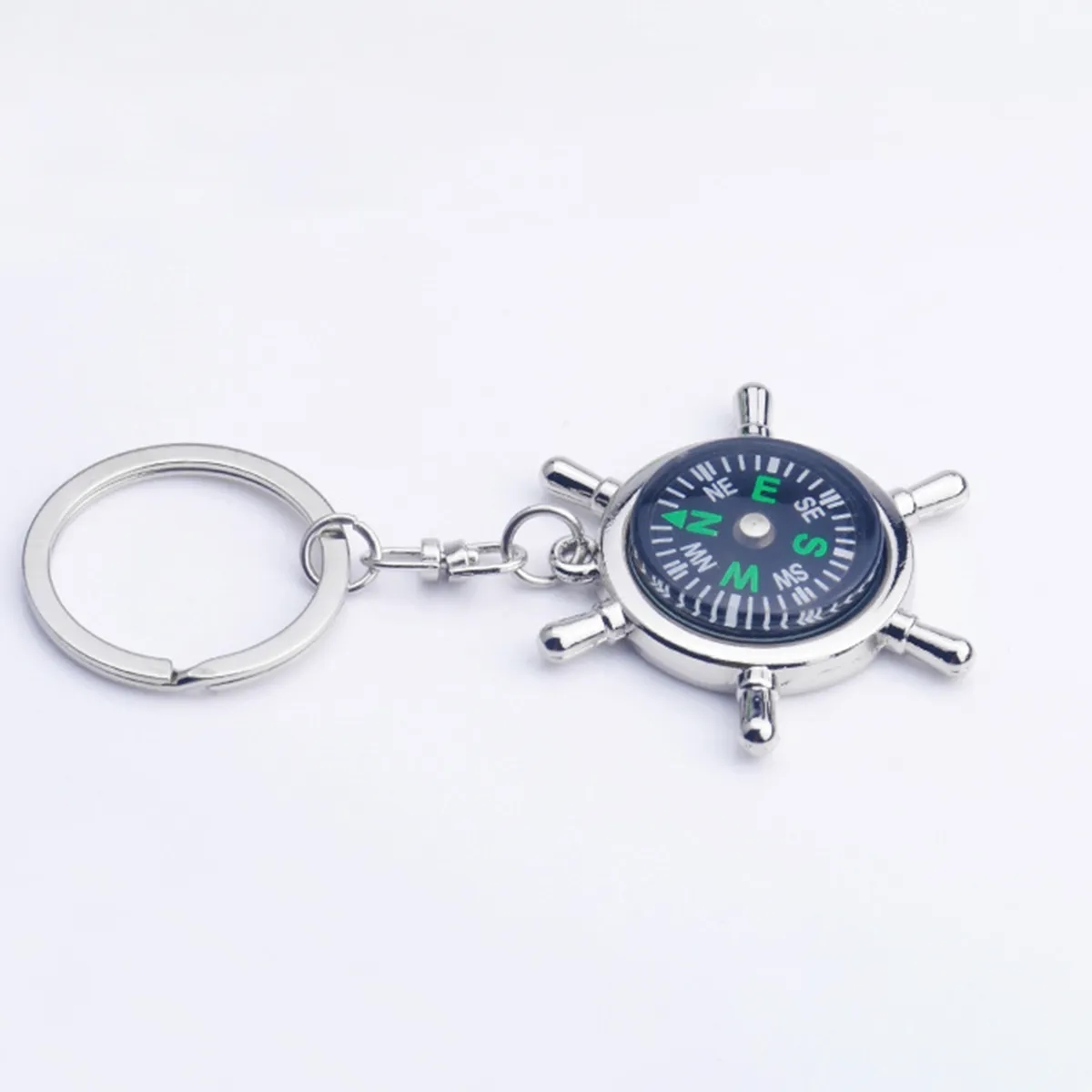 Key Ring Metal Compas Men'S Car Keychain Backpack 2