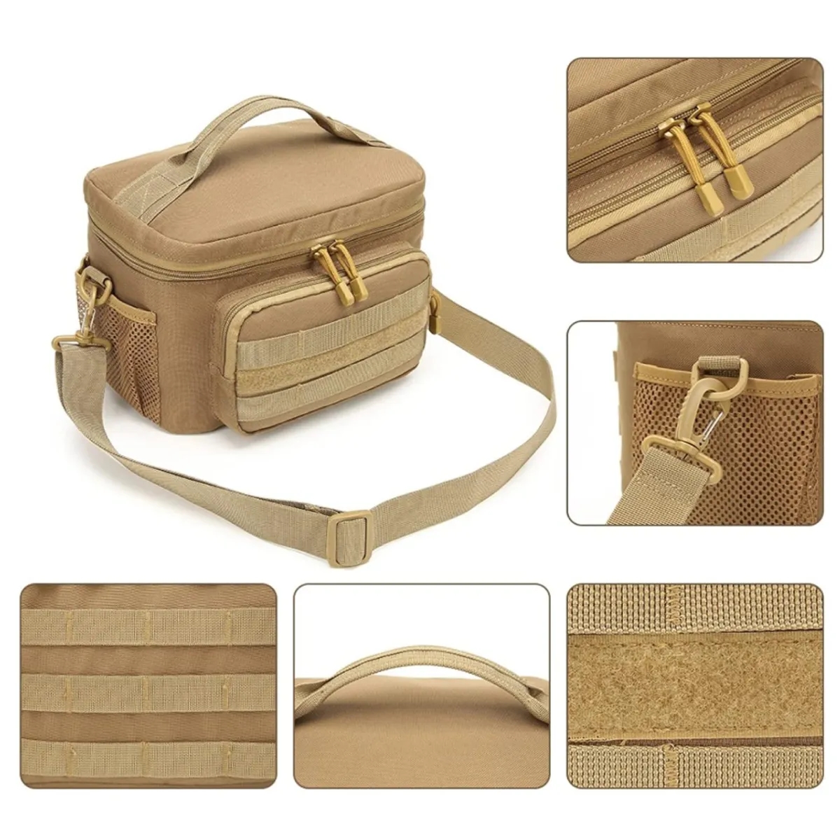 Tactical MOLLE Camouflage Insulated Lunch Cooler Bag 2