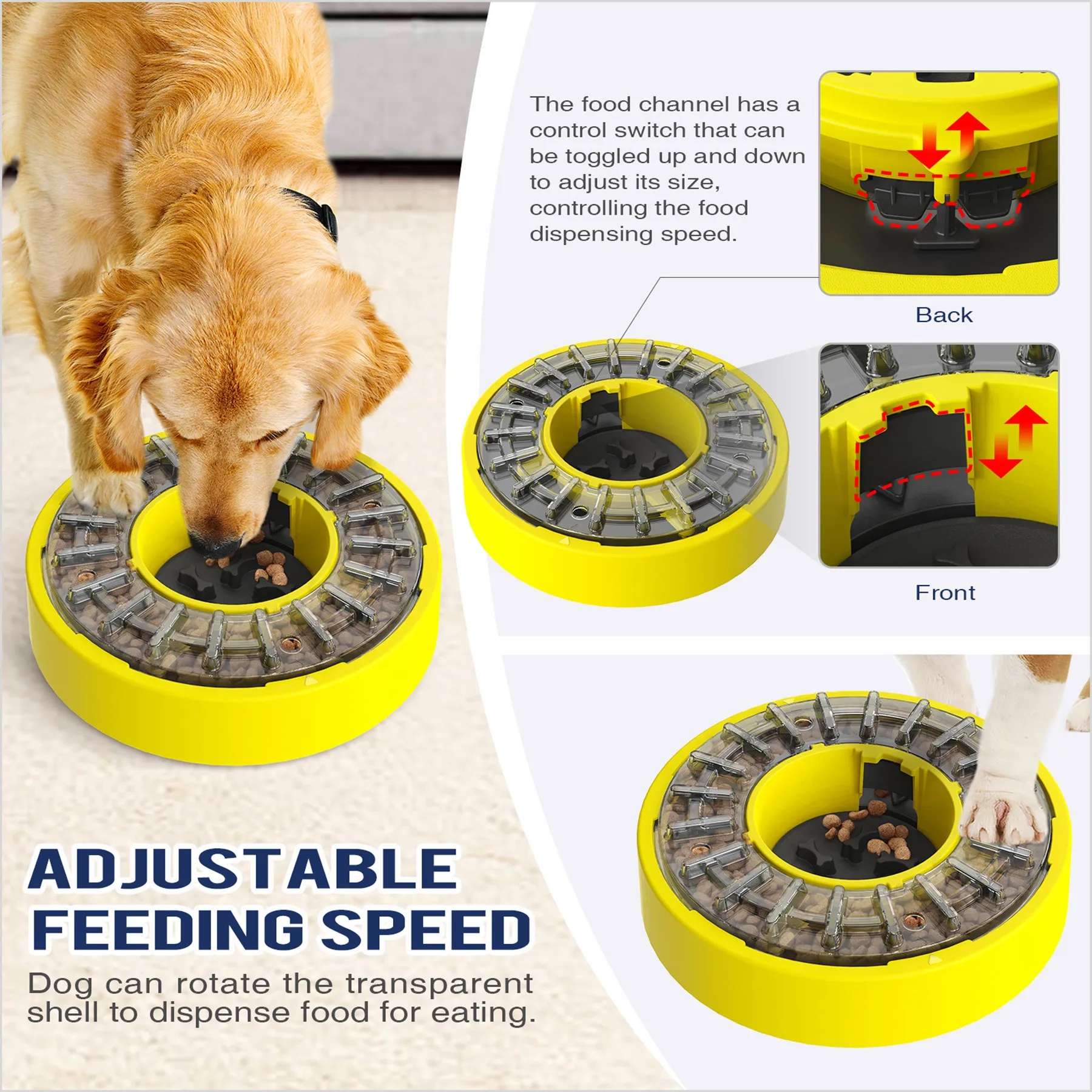 Plastic Puzzle Rotates The Leaky Dog Bowl 11