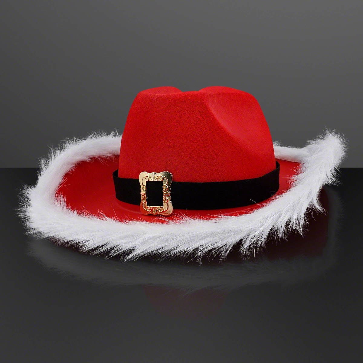 NON-Light Up Santa Cowboy Hat 1