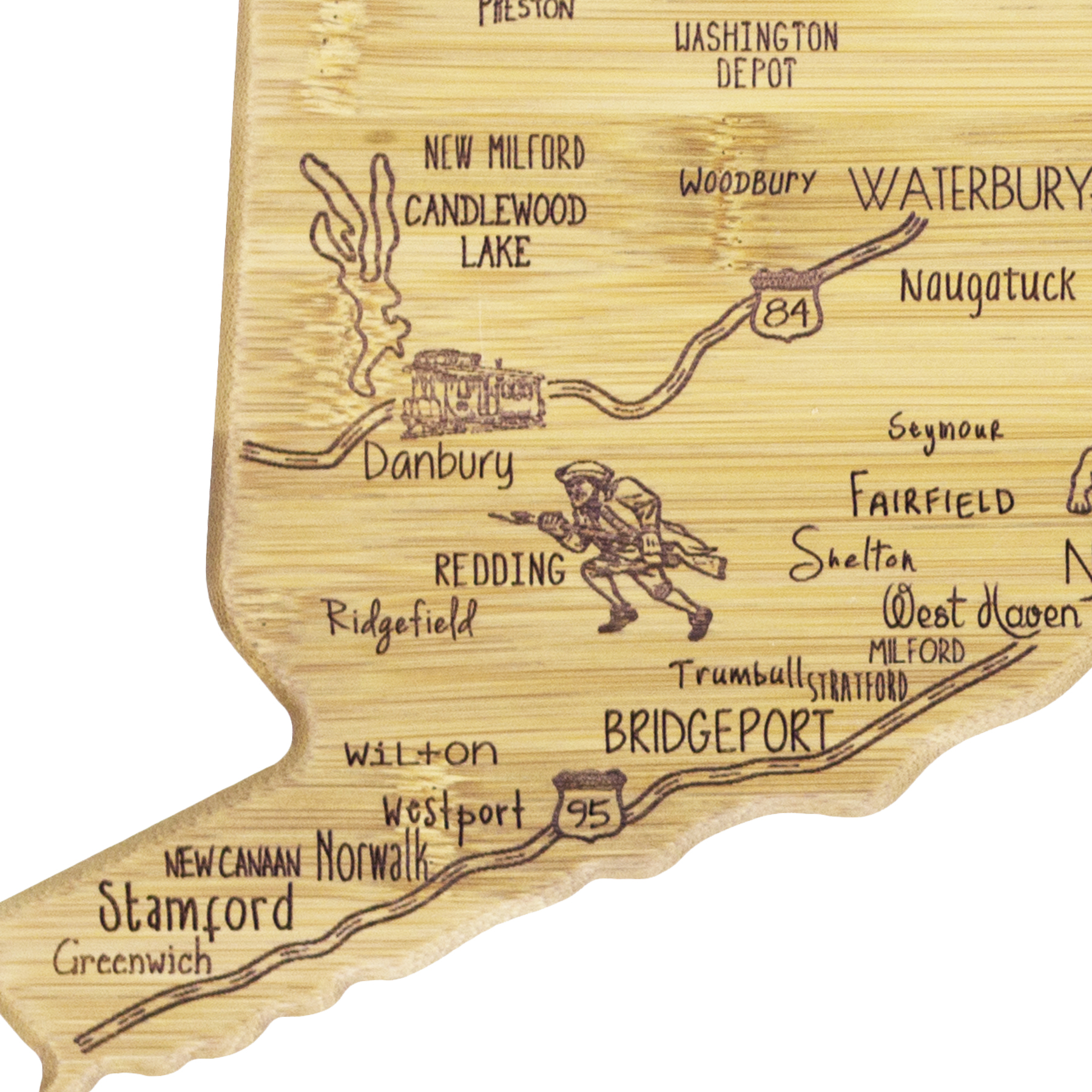 Destination Connecticut Cutting & Serving Board 9