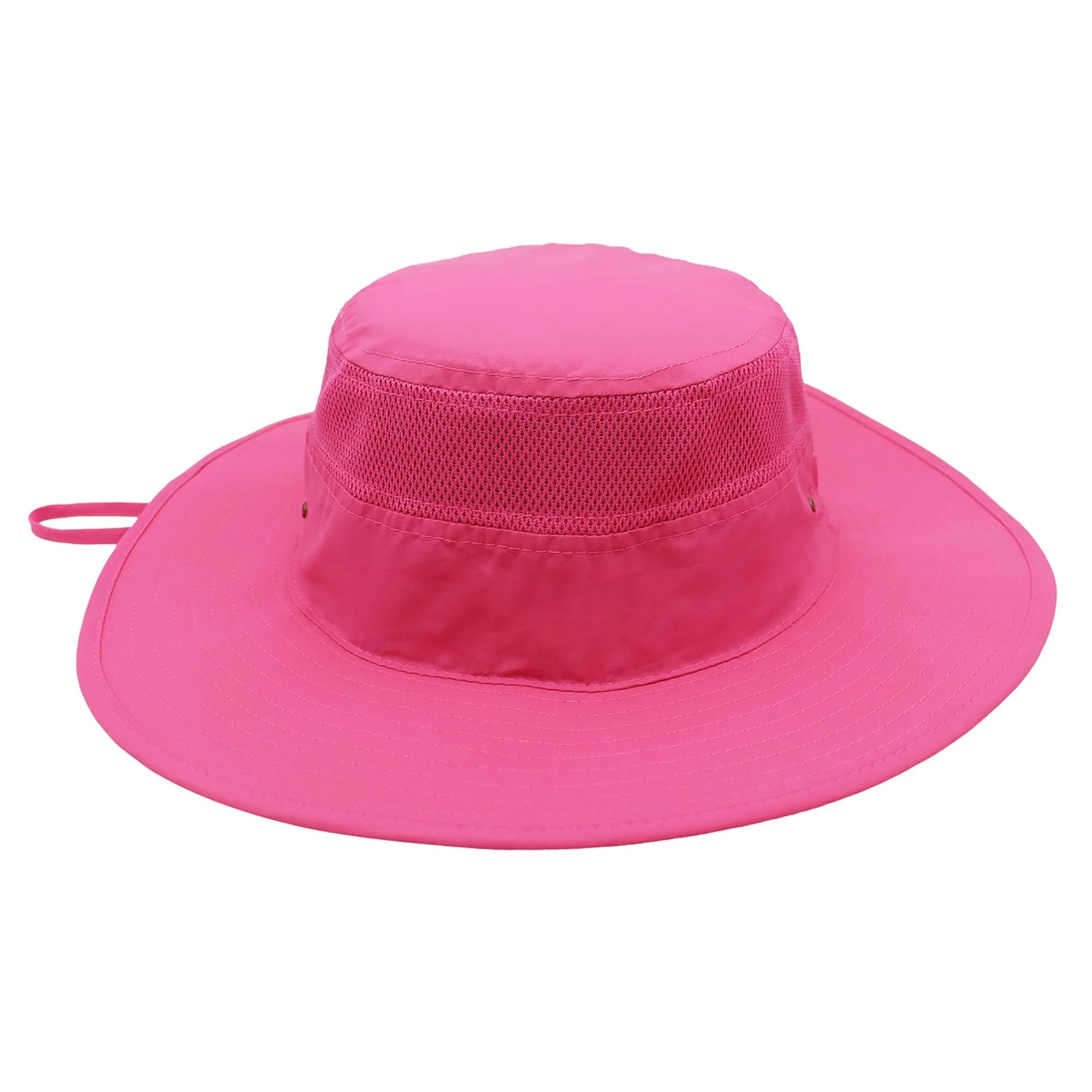 Wide Brim Bucket Hat With Strap 20