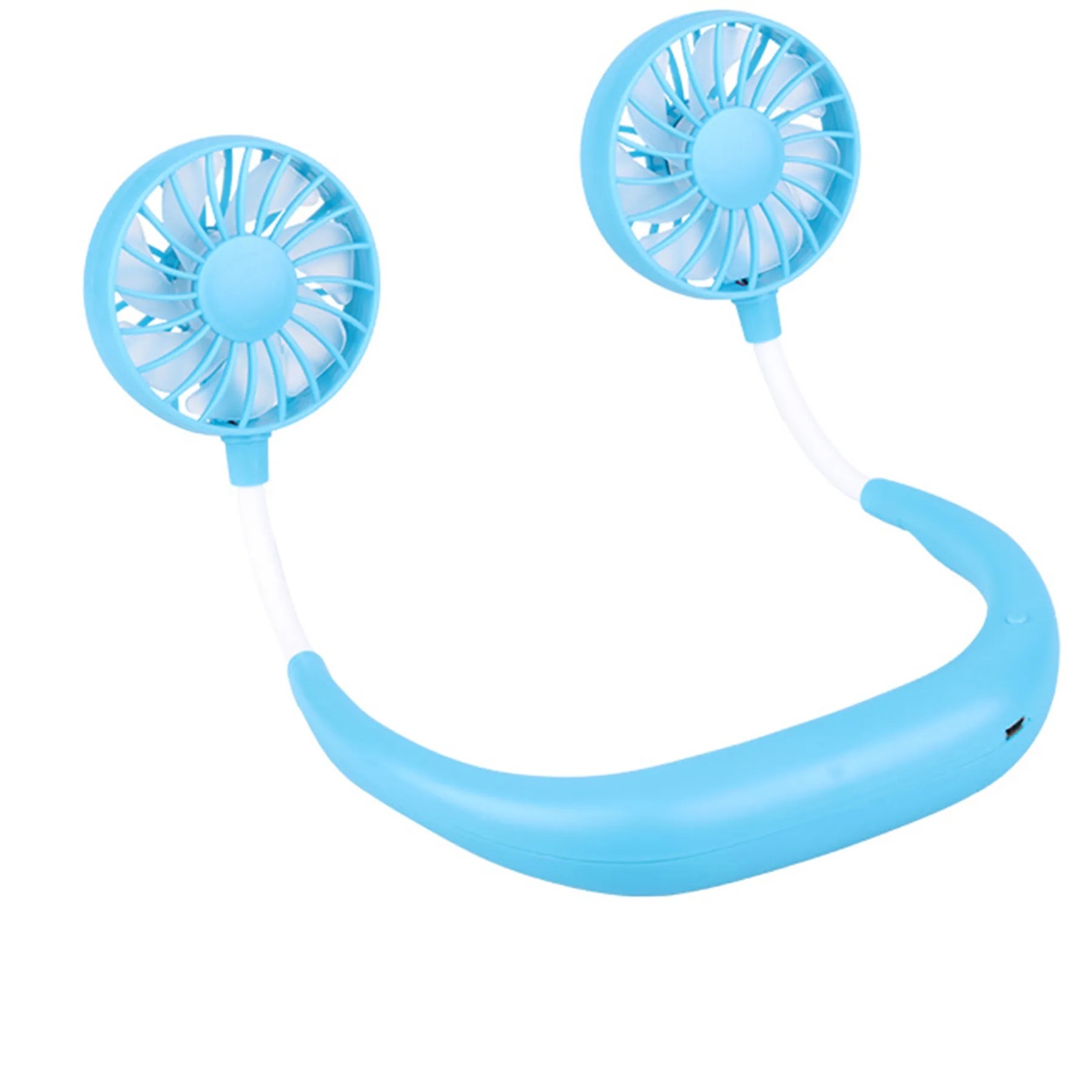 Portable Neck Fan W/Light 2