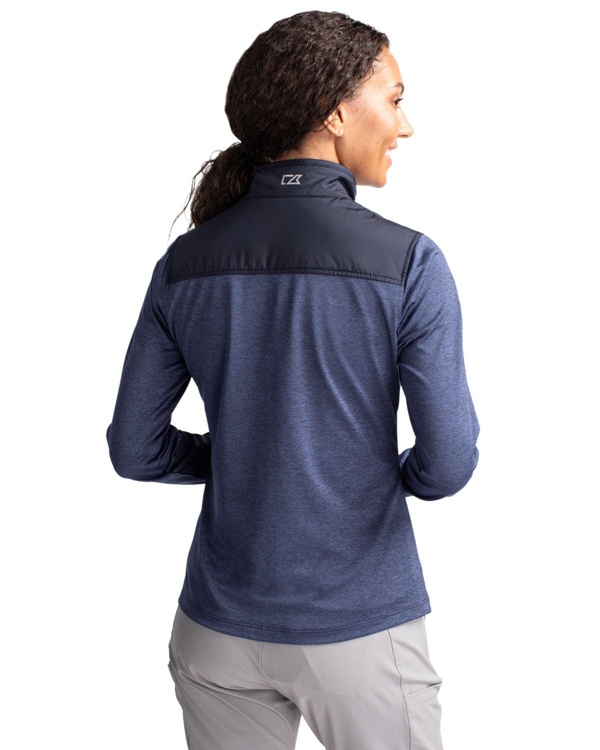 Cutter & Buck Stealth Recycled Hybrid Quilted Womens Windbreaker Jacket 31