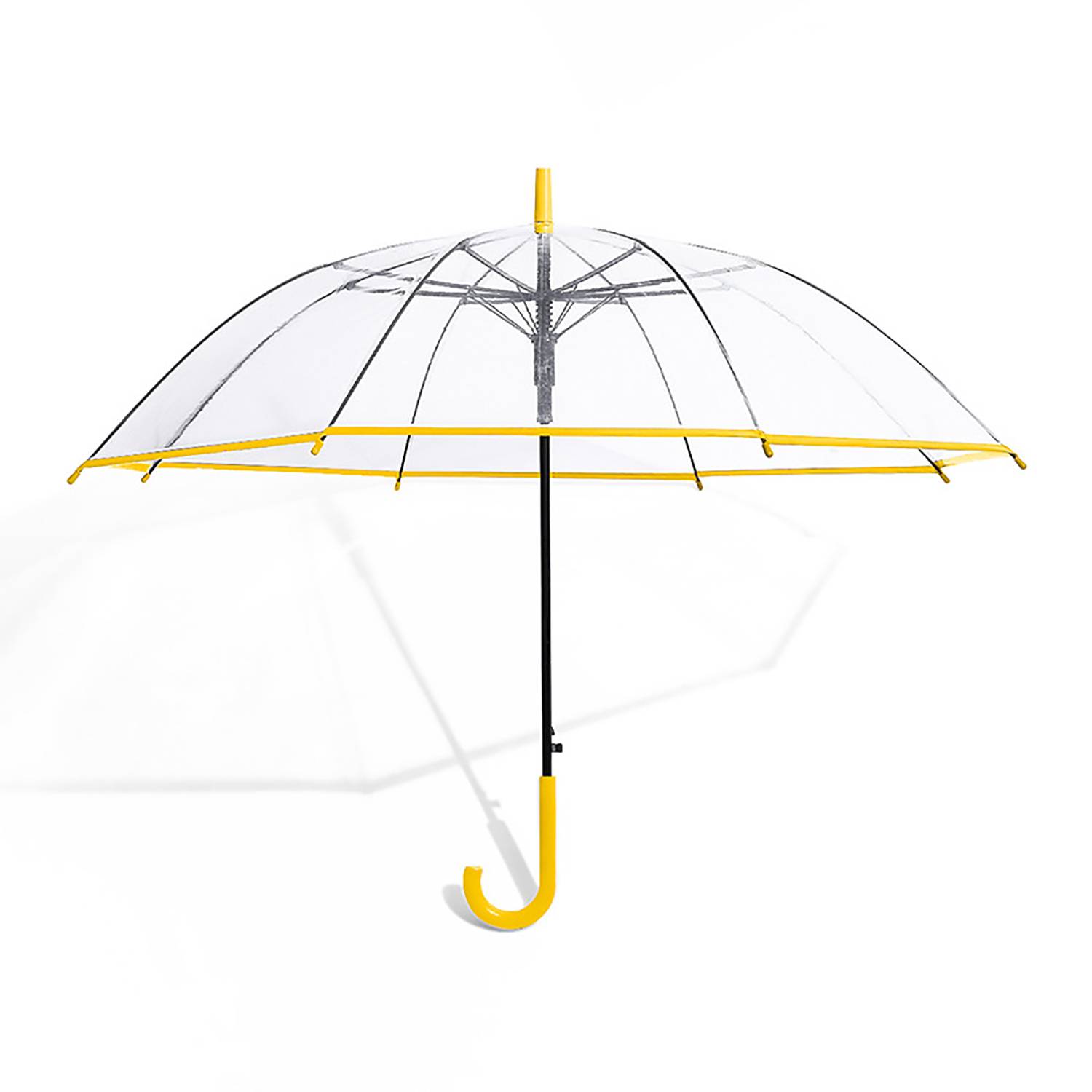 8-Rib Long-Handle Transparent Umbrella W/ Reflective Strip 7