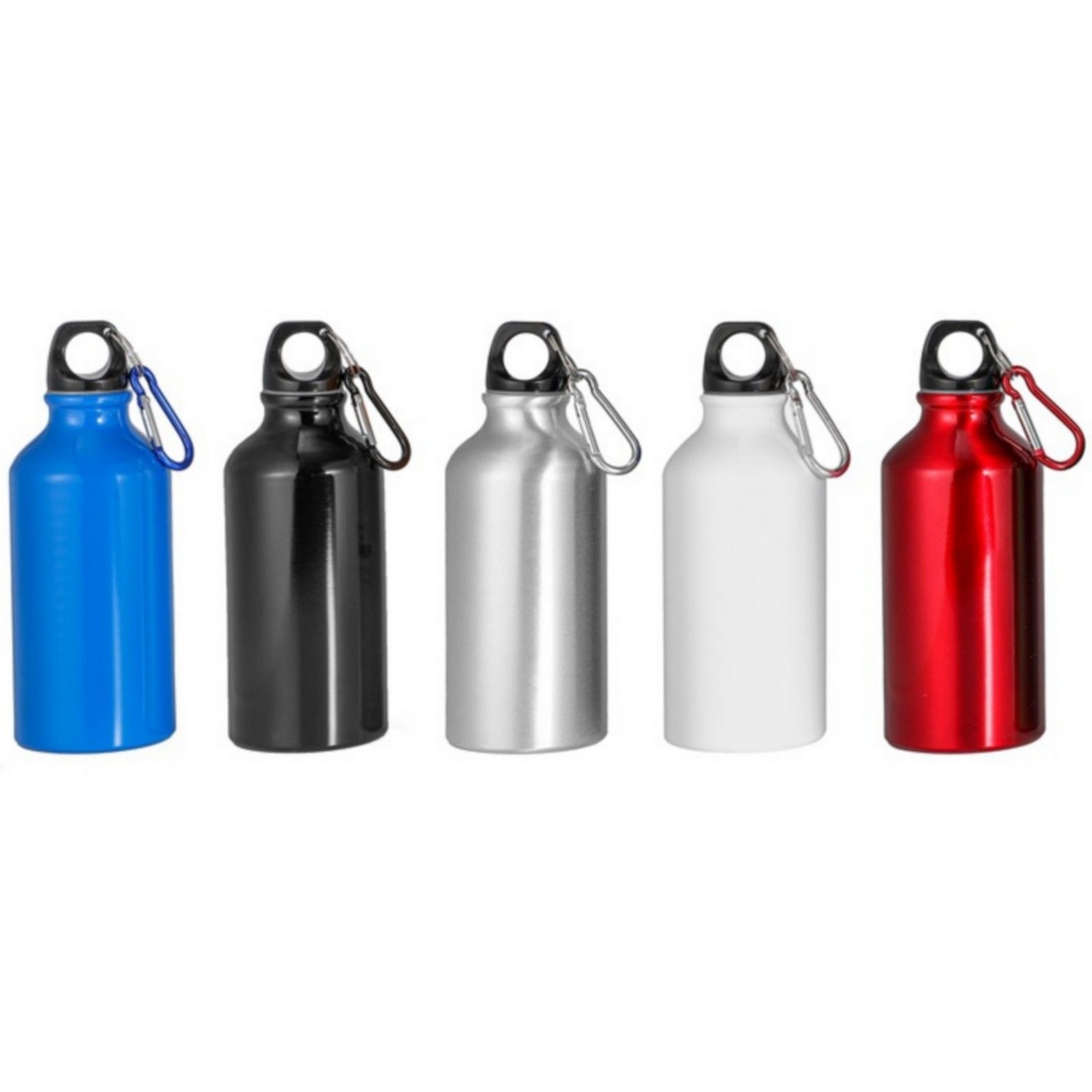 14 Oz Aluminum Water Bottle With Carabiner And Twist Cap 3