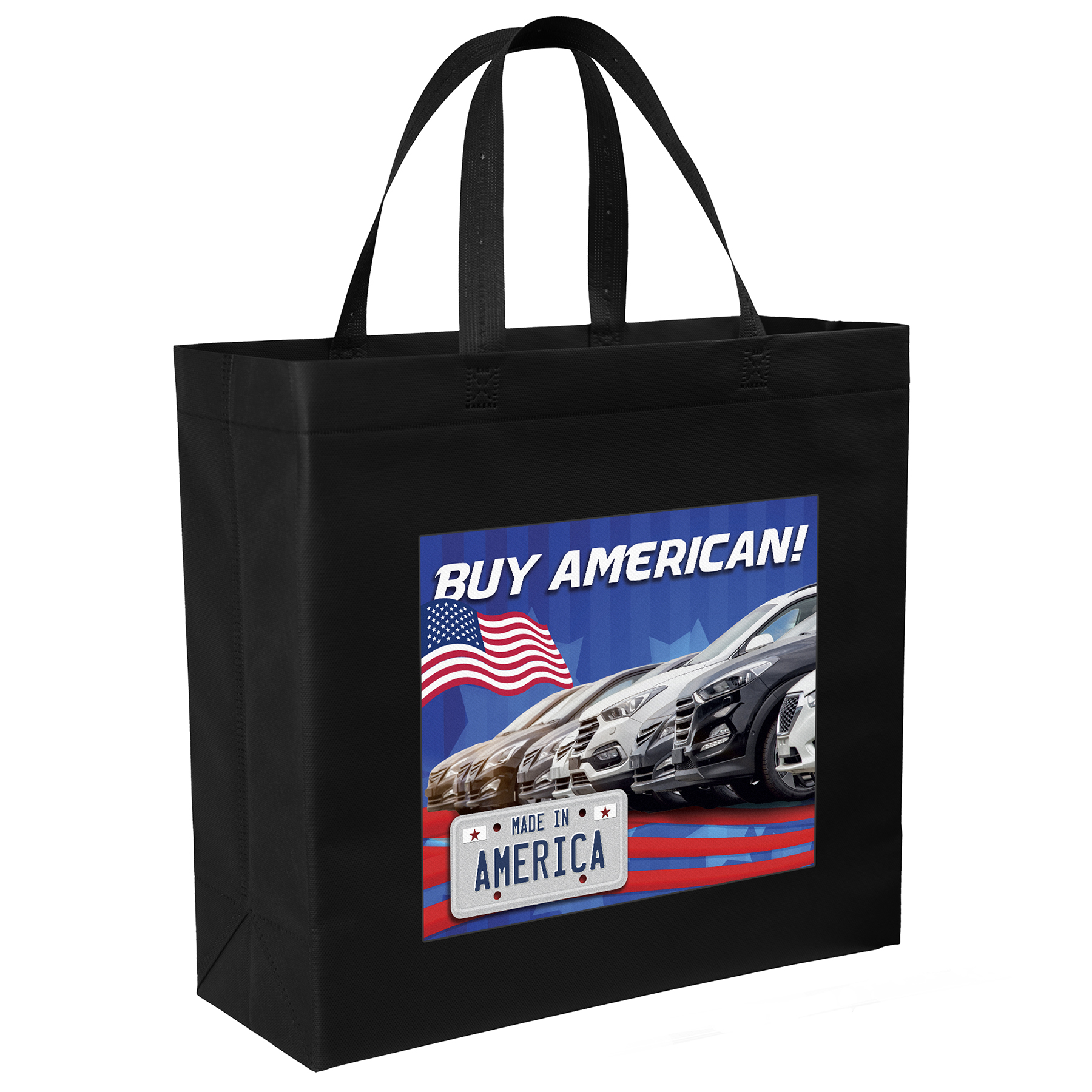Patriot™- USA Made Non-Woven Tote - ColorVista, custom non-woven bag with logo imprint 21