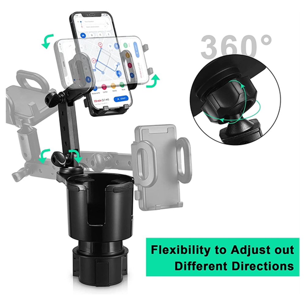 Car Cup Holder With Phone Mount 5