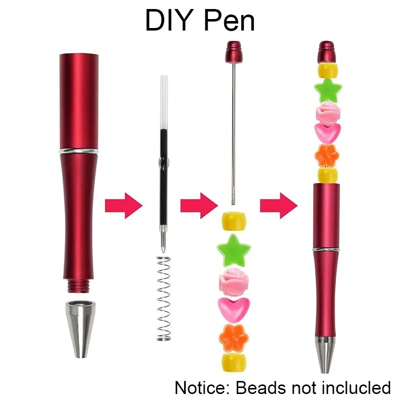 Plastic Beadable Ballpoint Pen for DIY 8