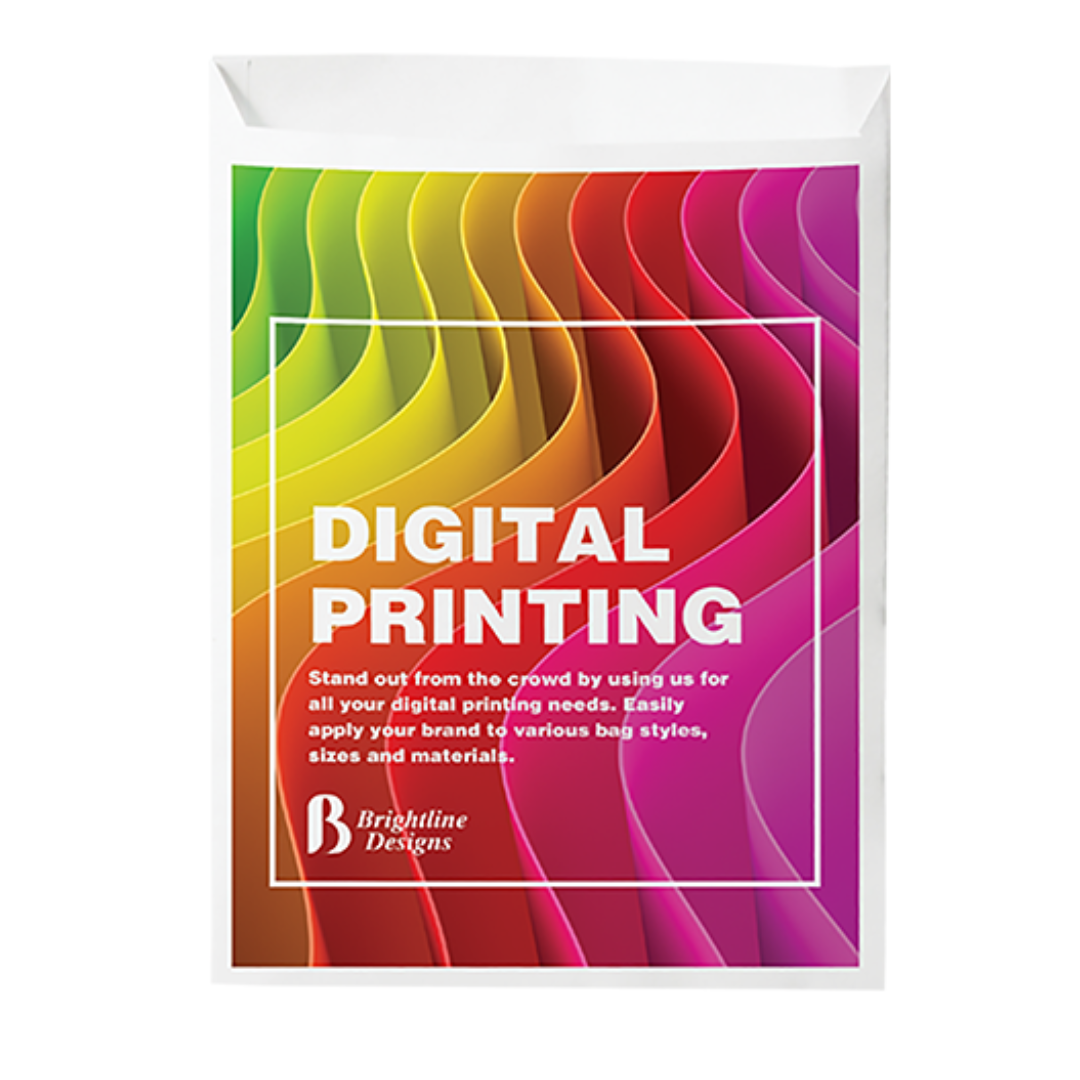 Digital Full Color 2-Sided Merchant Paper Bag (7.5" x 10")