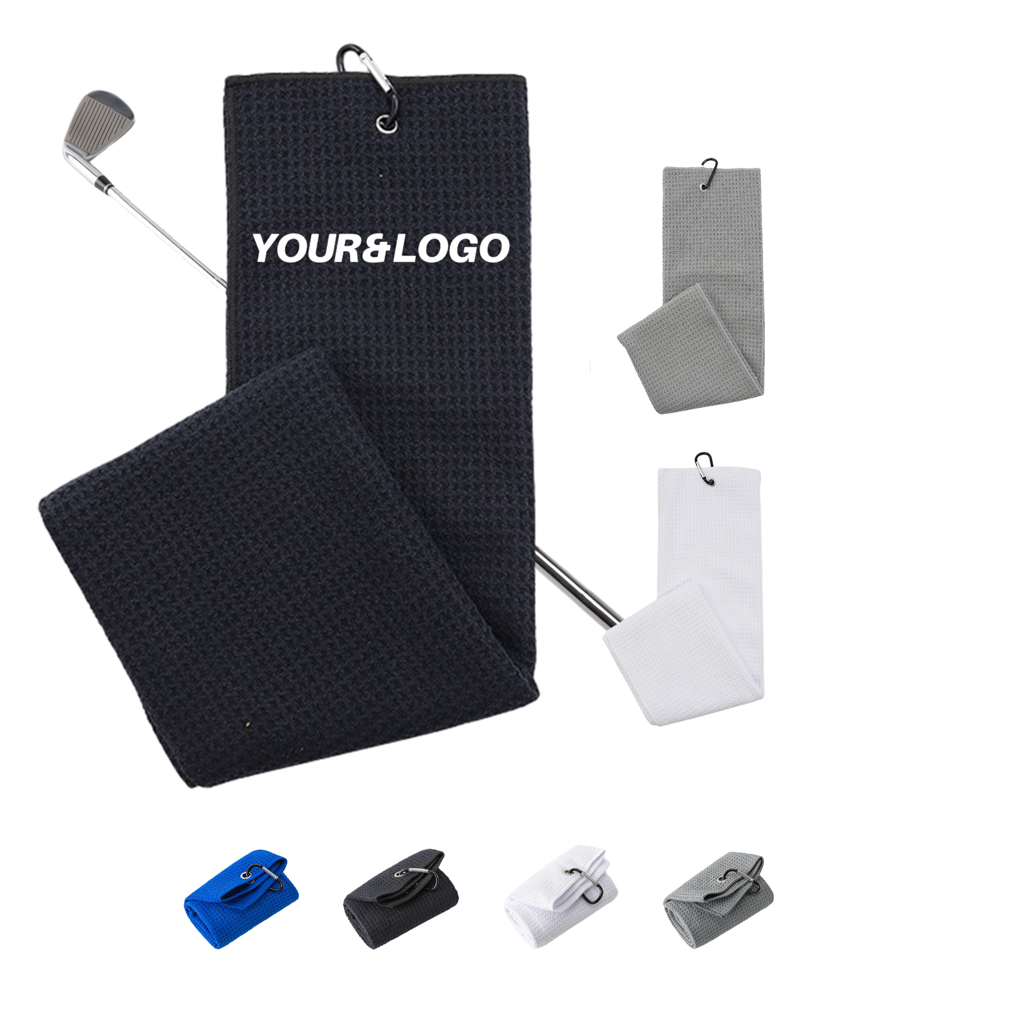 Microfiber Waffle Sports Golf Towel 1