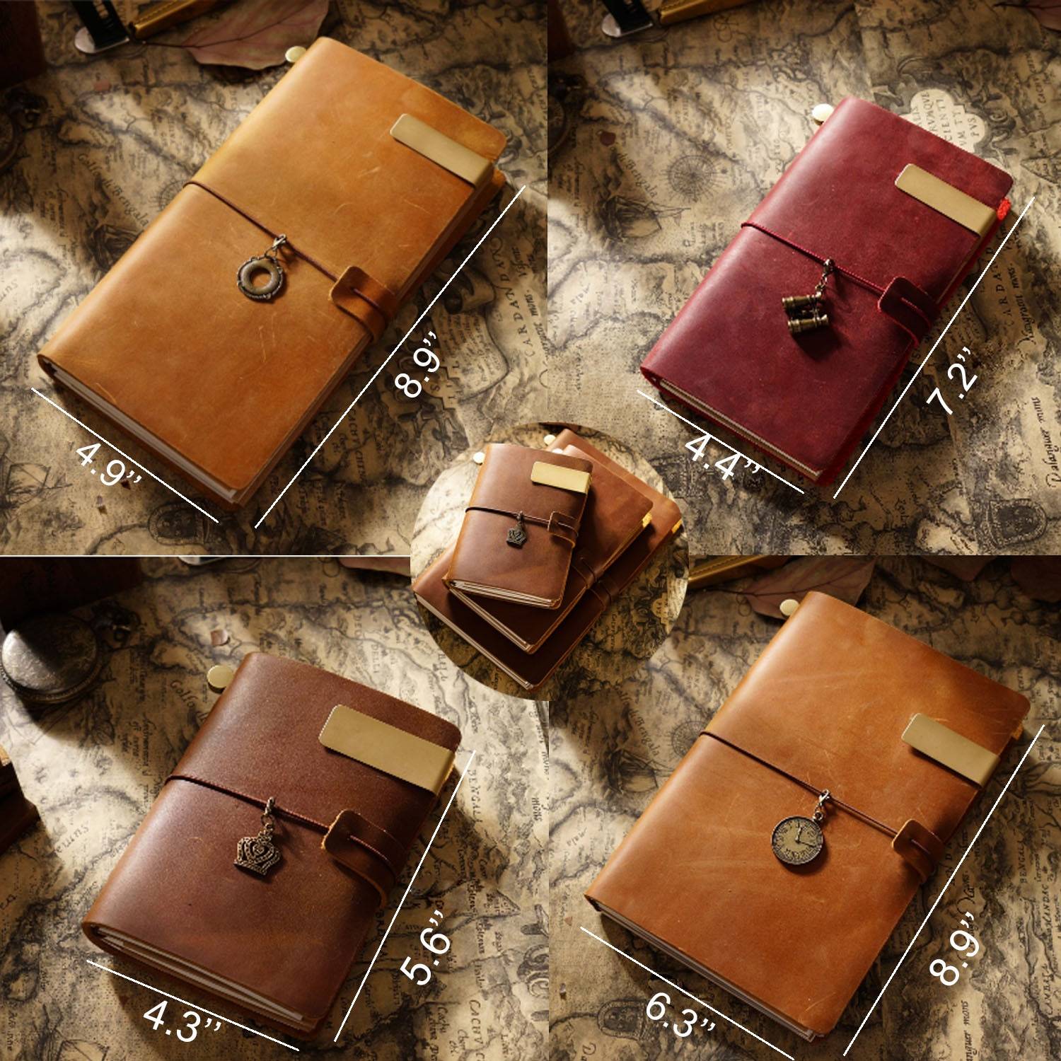 Genuine Leather Handbook cowhide Notebook 2