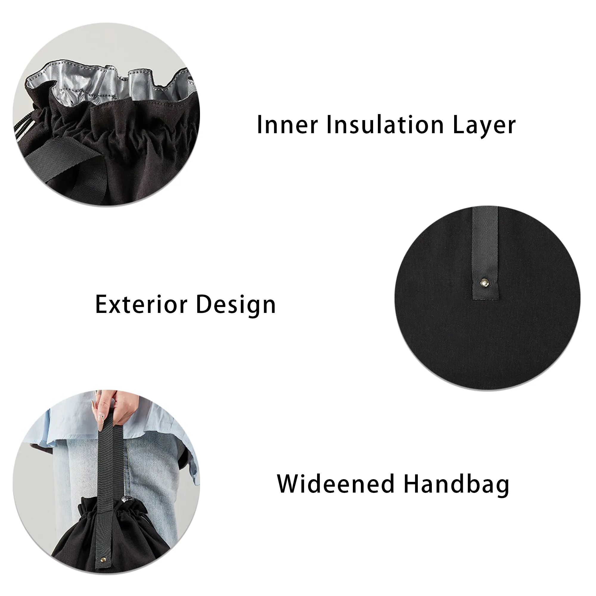 Japanese-Style Drawstring Handheld Portable Lunch Bag 1