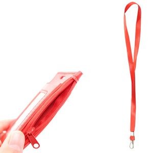 PU Leather Card Holder with Zippered Pocket 6