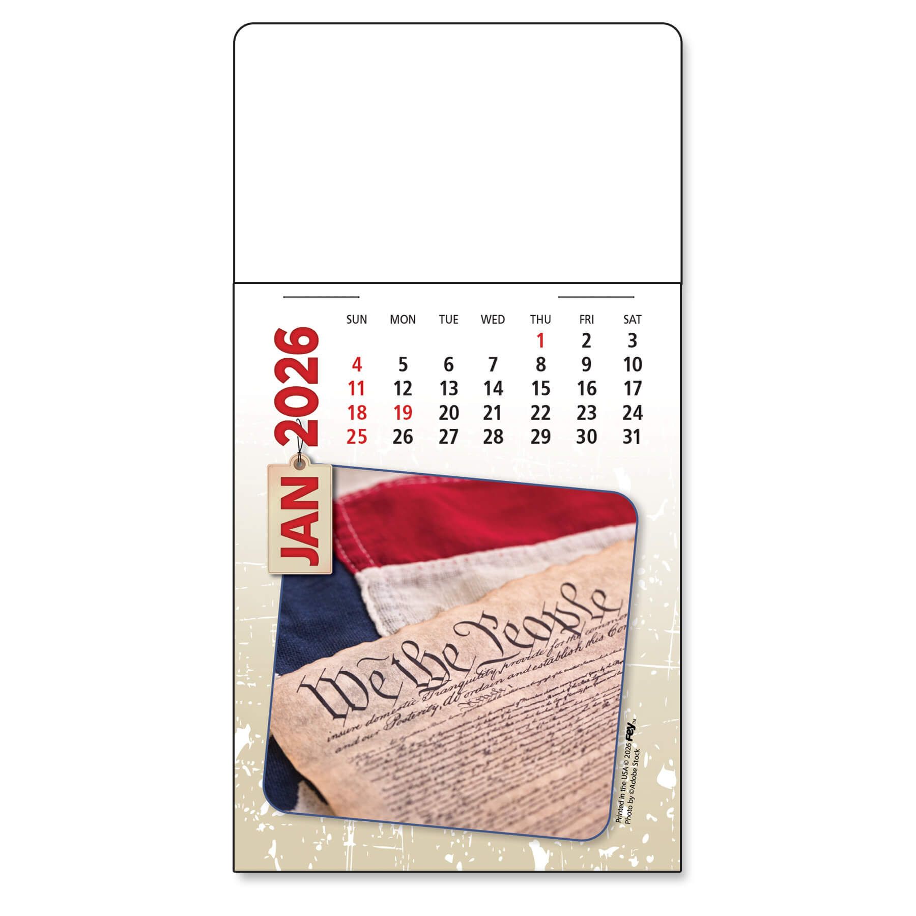 Adhesive Peel-N-Stick® Calendar - Americana Pad 3