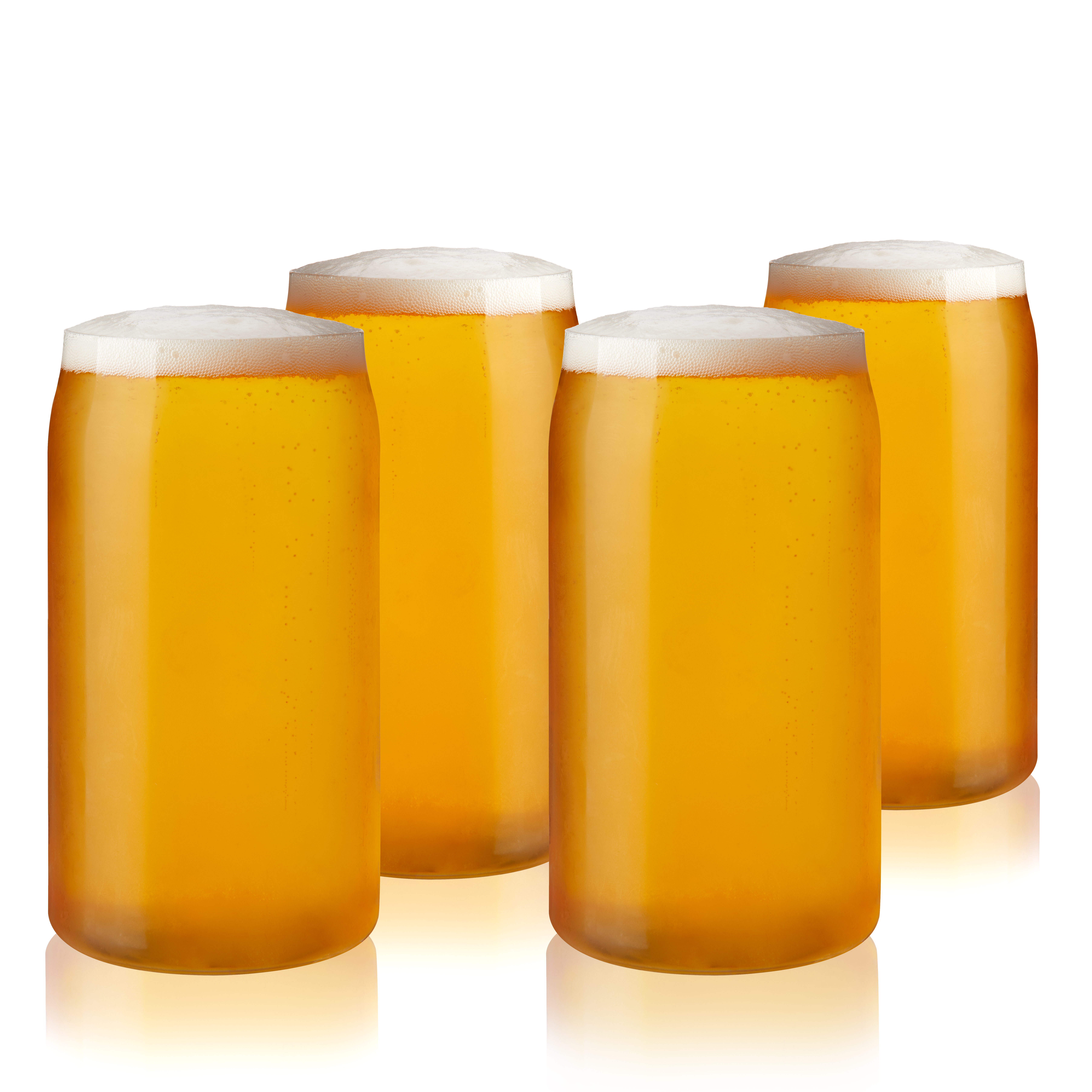 True® Beer Can Pint Glass, set of 4 9