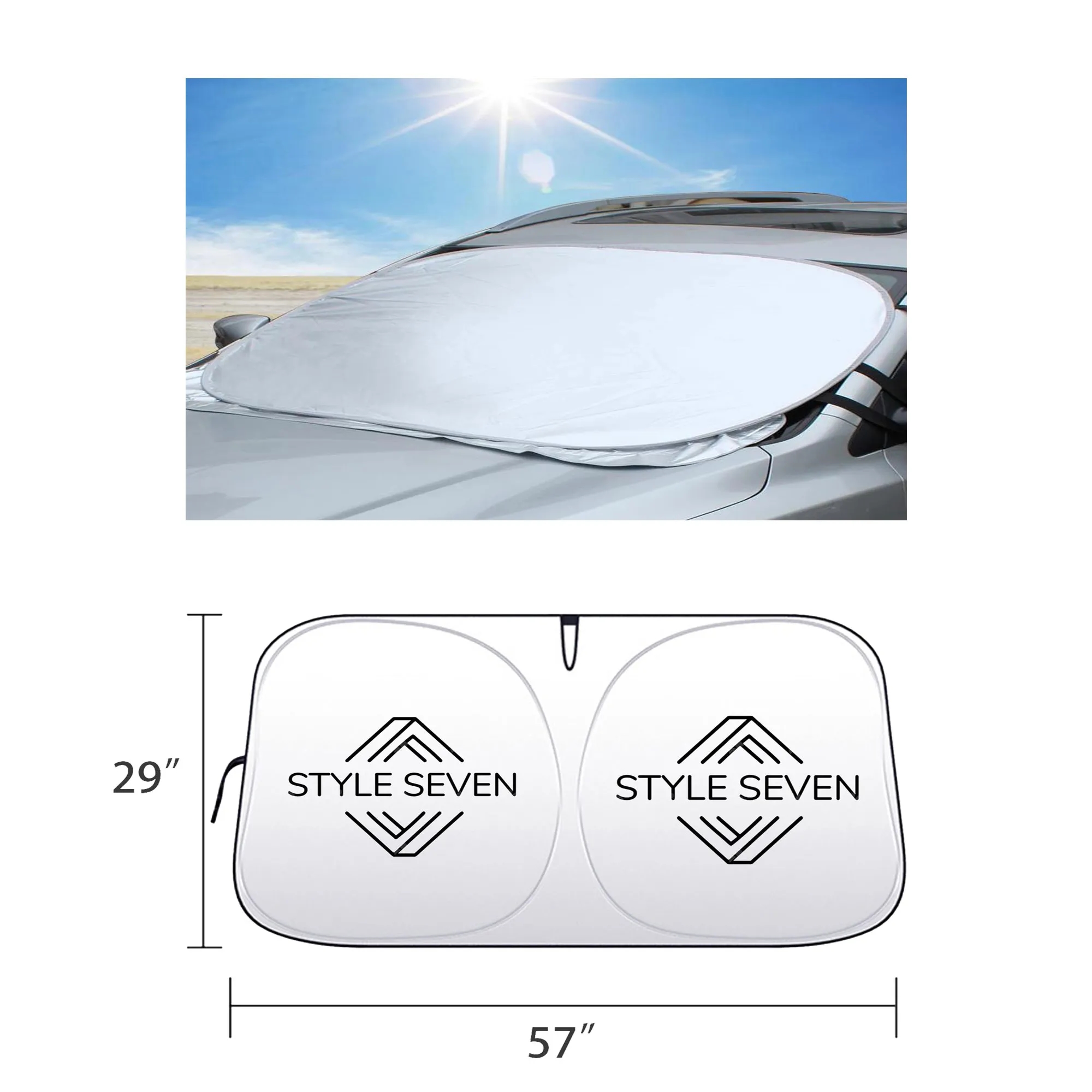 Dual Panel Car Sun Shade 1
