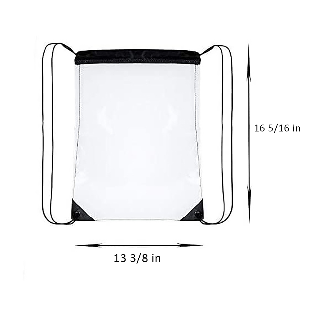 Clear Stadium Drawstring Backpack 5