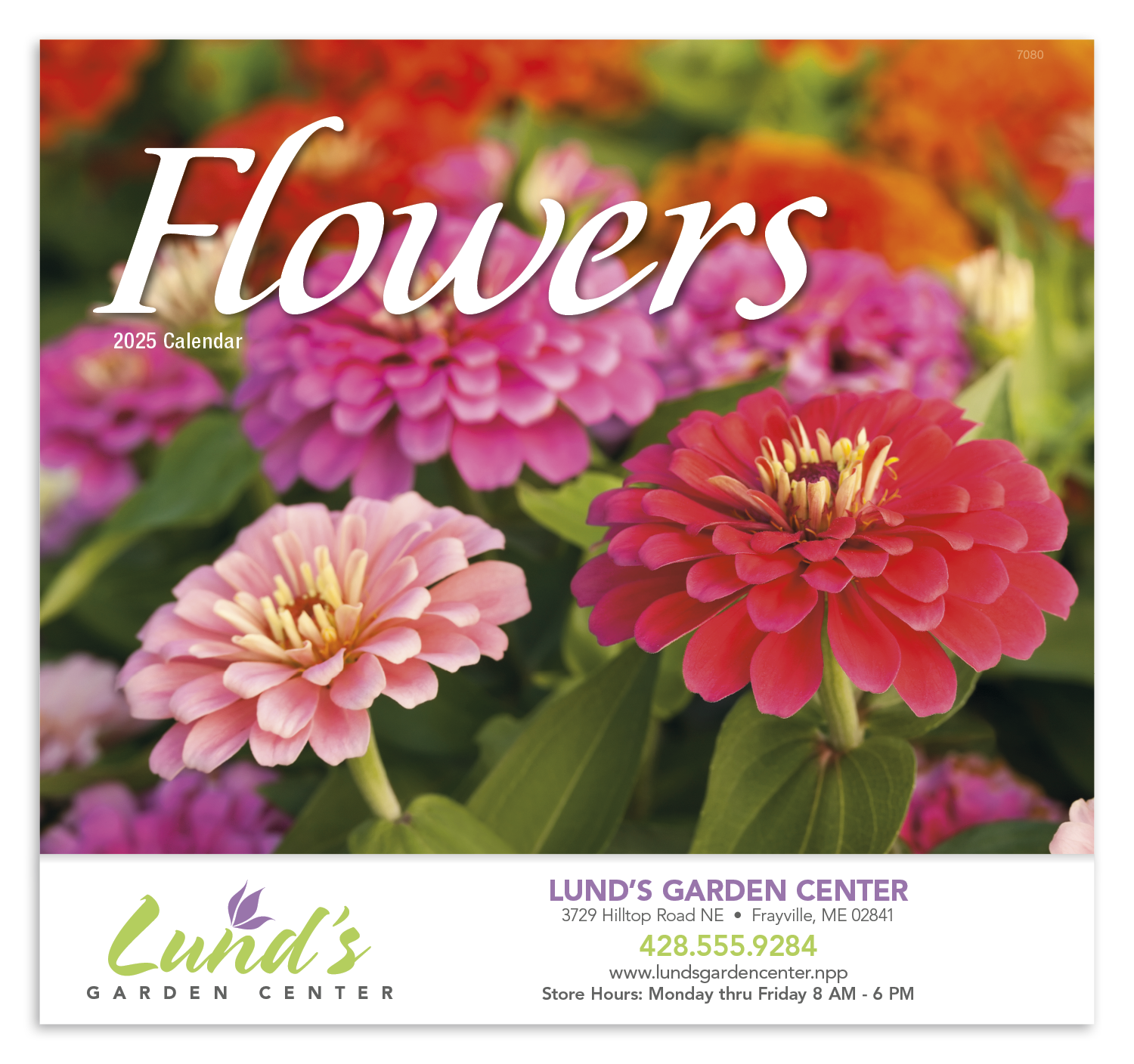 Good Value™ Flowers - Stapled Calendar 3
