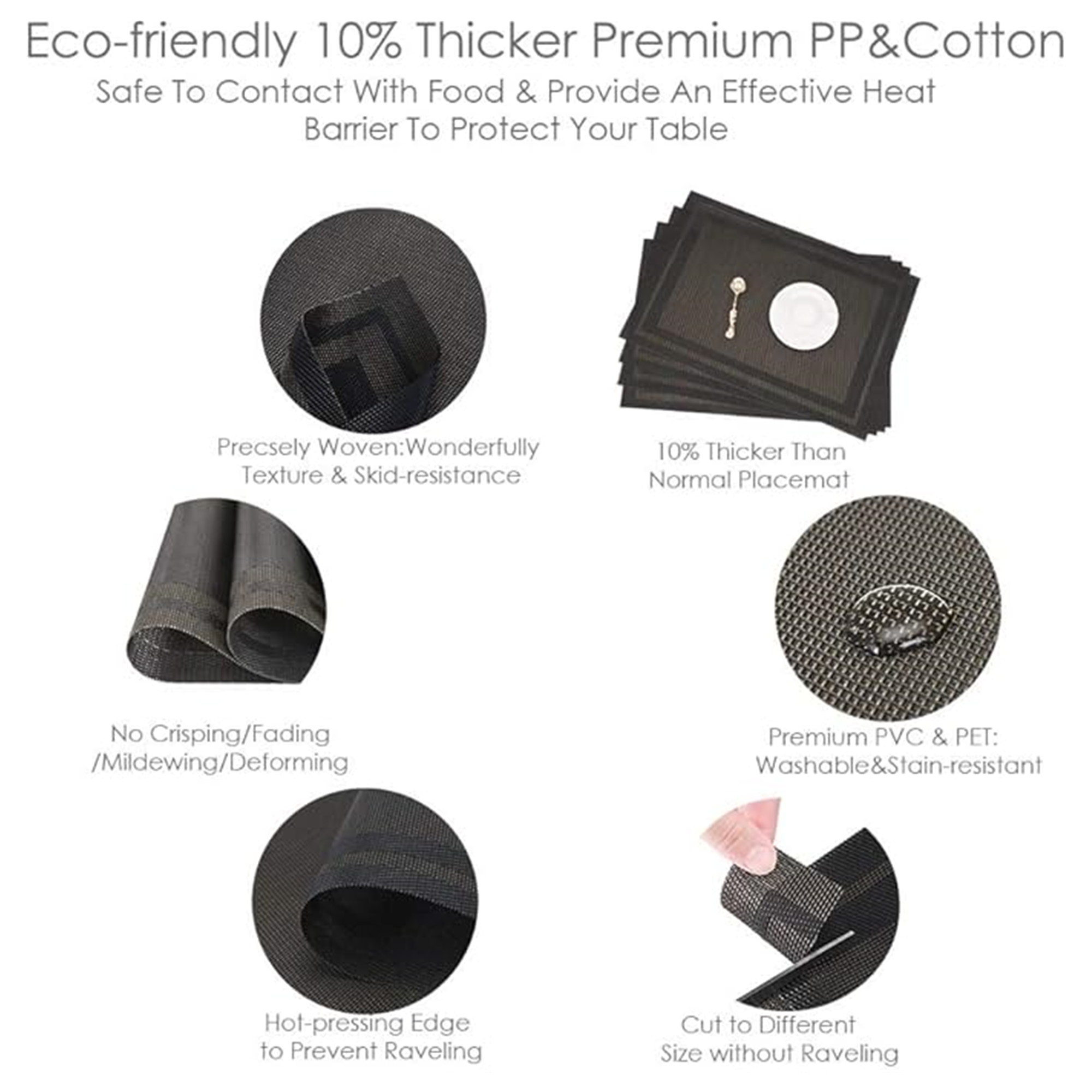 Linen Look Woven Place Mat 3