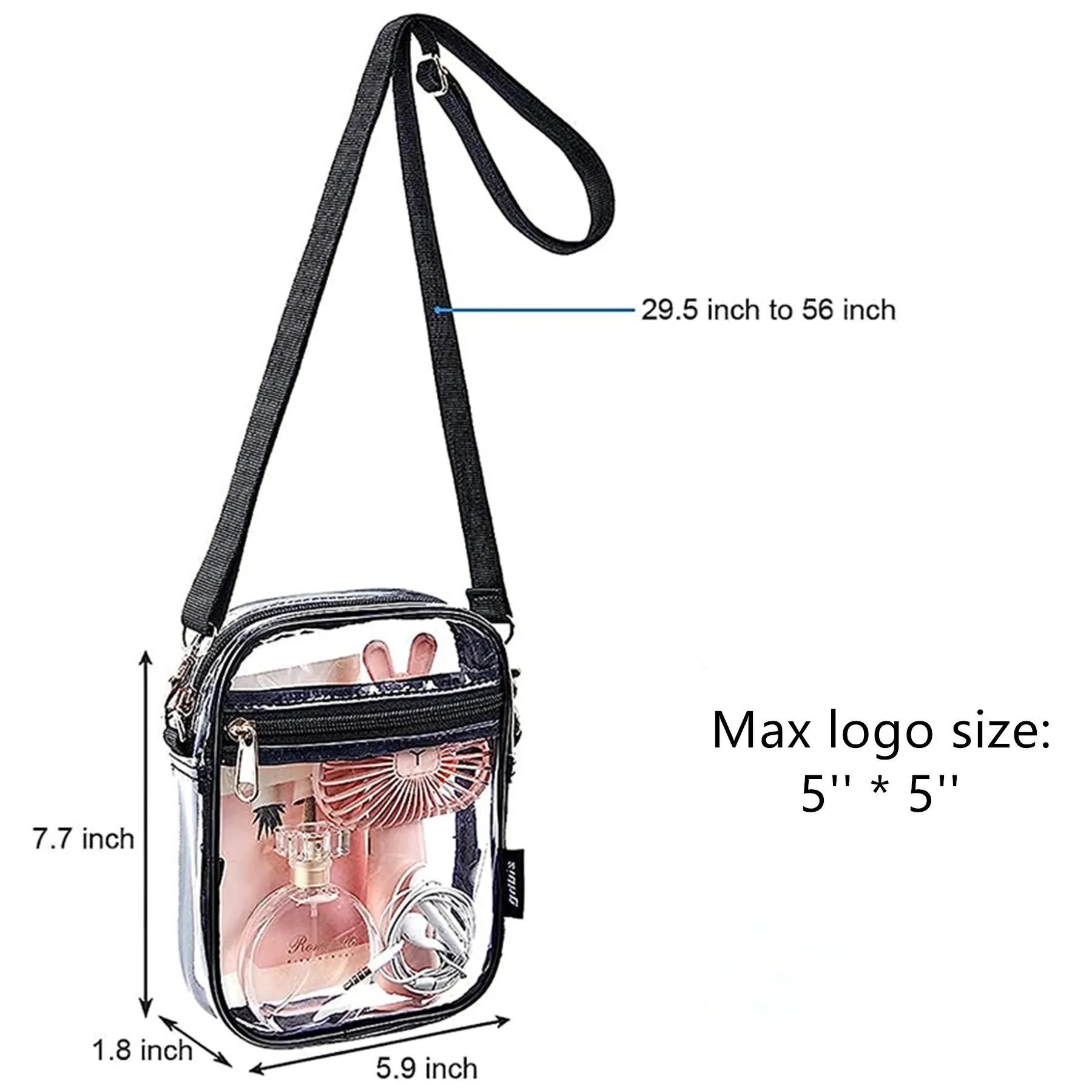 Clear Crossbody Bag 1