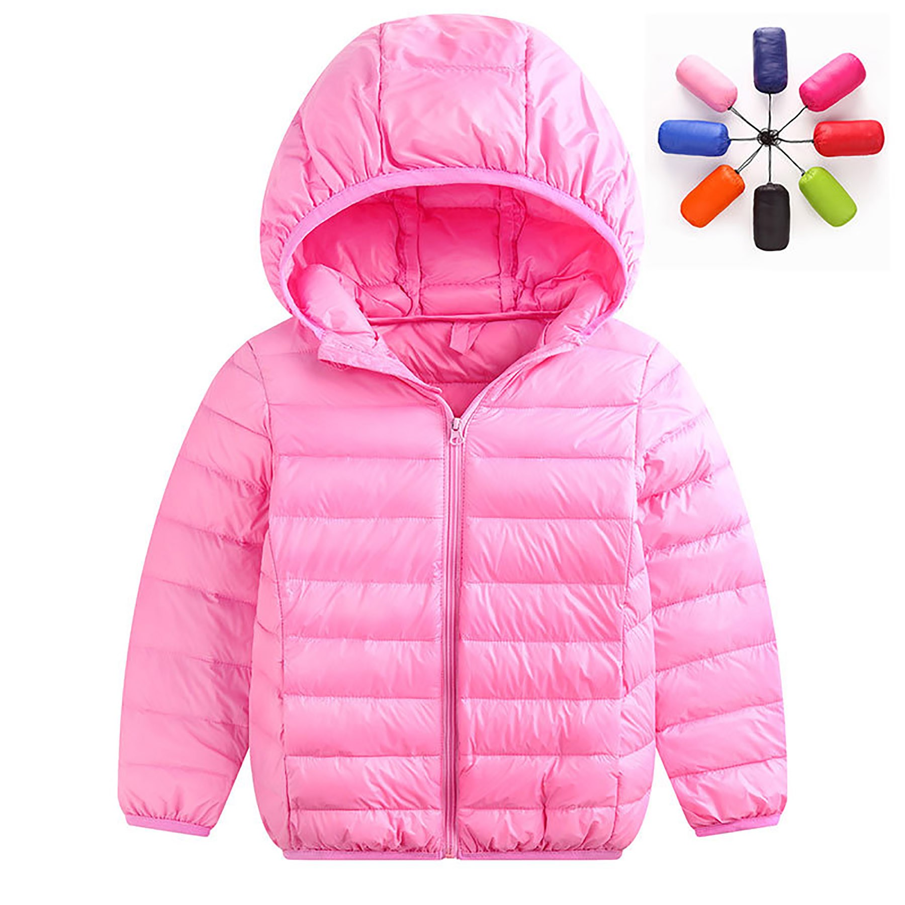 Kids Hooded Lightweight Down Puffer Jacket 10
