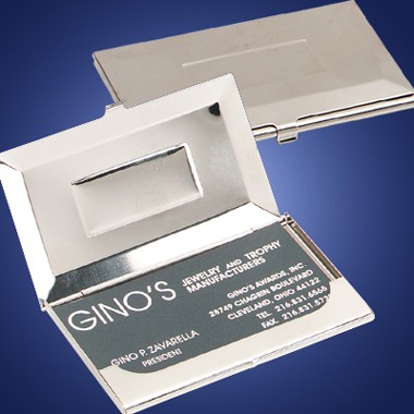 SILVER CARDHOLDER WITH POUCH 2