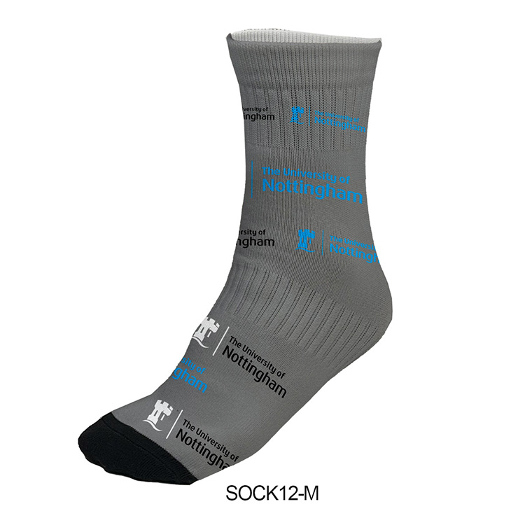 "SPORTY" Color Sublimation Low-Cut Ankle Crew Socks in Men's & Women's Size (SOCK12-M Men / SOCK12-W 17